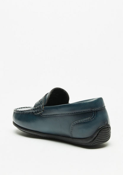 Mister Duchini Textured Slip-On Moccasins-Boy%27s Casual Shoes-image-1