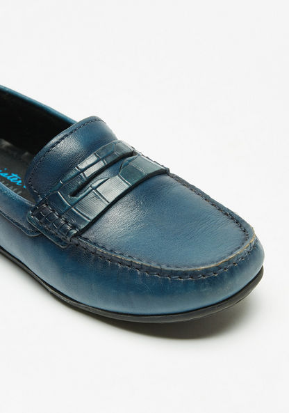 Mister Duchini Solid Slip-On Moccasins with Stitch Detail-Boy%27s Casual Shoes-image-4