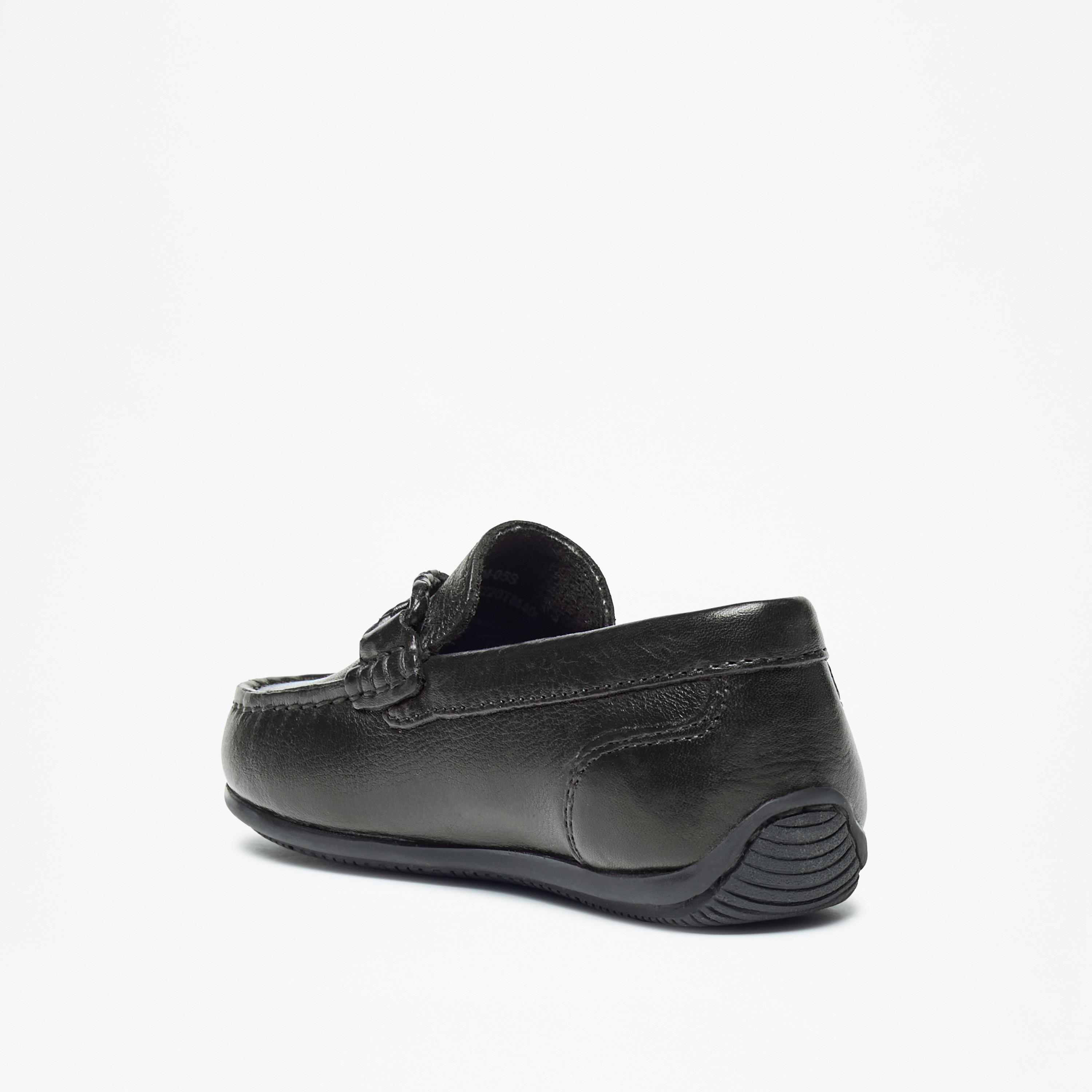 Mister Duchini Solid Slip-On Moccasins with Textured Trim-boys-shoes-loafers-image-3