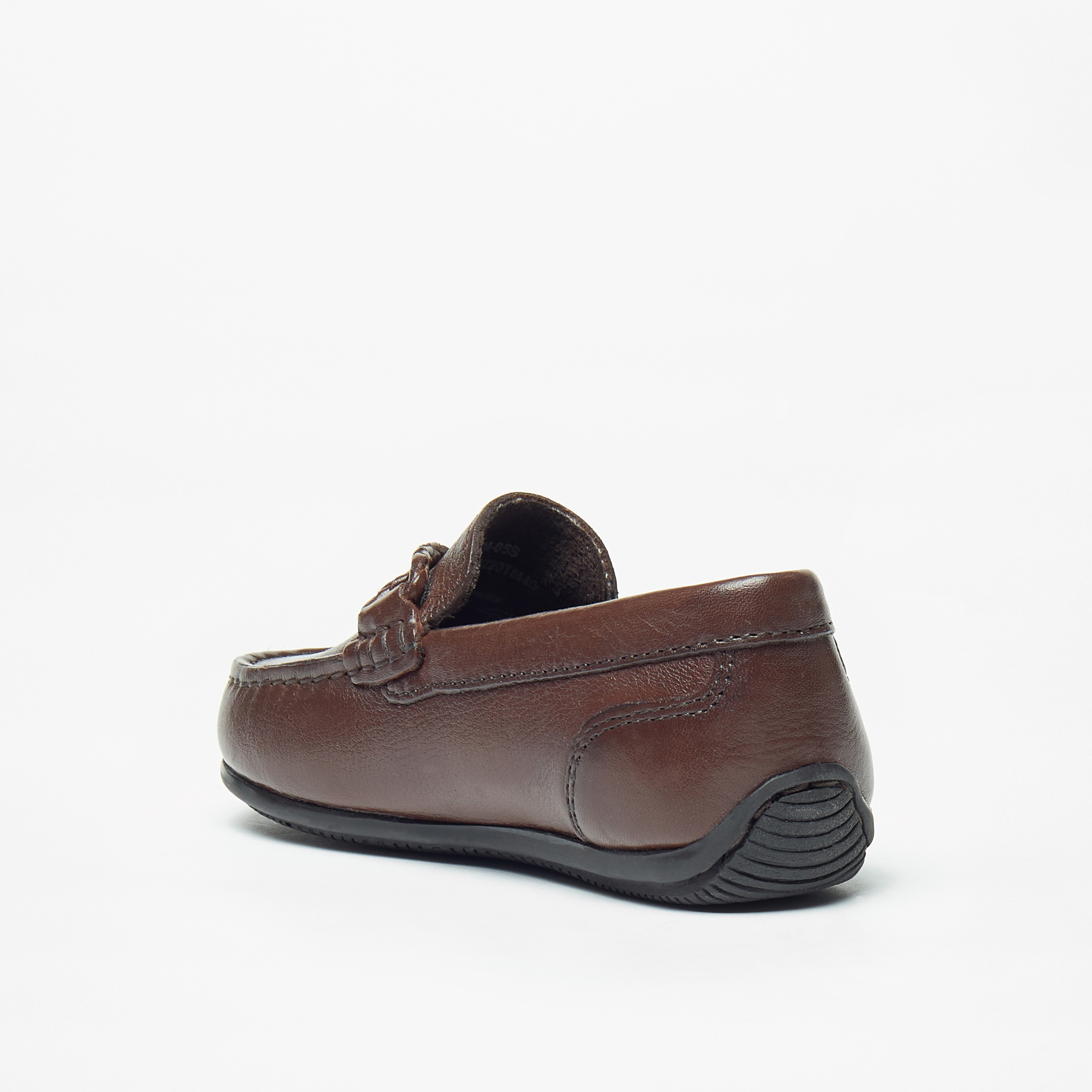 Mister Duchini Solid Slip-On Moccasins with Textured Trim-boys-shoes-loafers-image-2