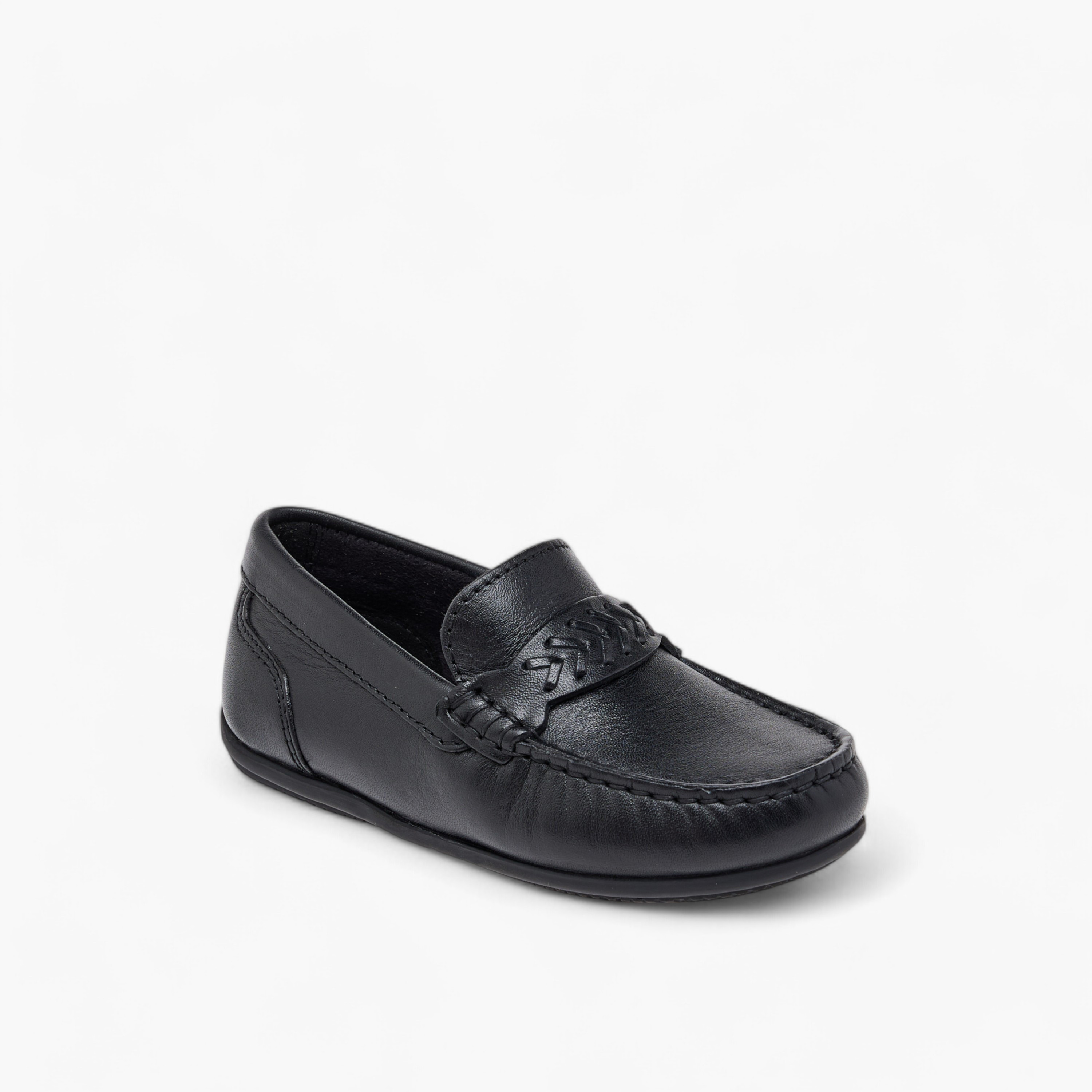 Mister Duchini Textured Slip-On Loafers-boys-shoes-loafers-image-2
