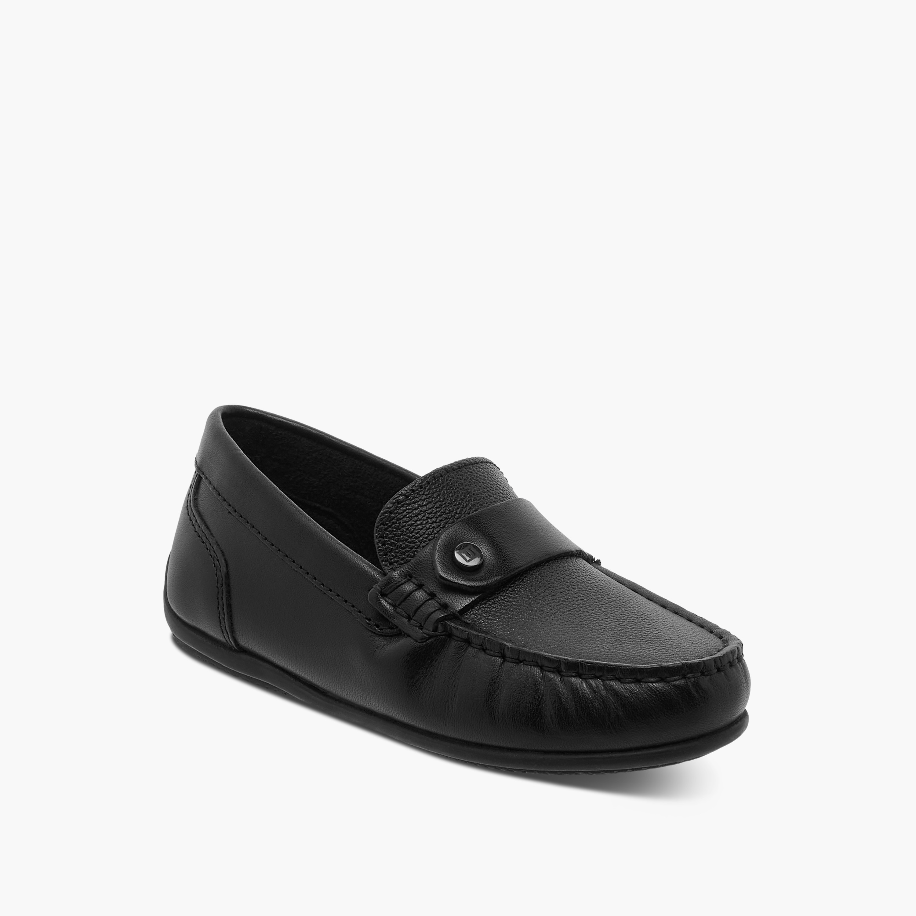 Mister Duchini Textured Slip-On Moccasins-boys-shoes-loafers-image-2
