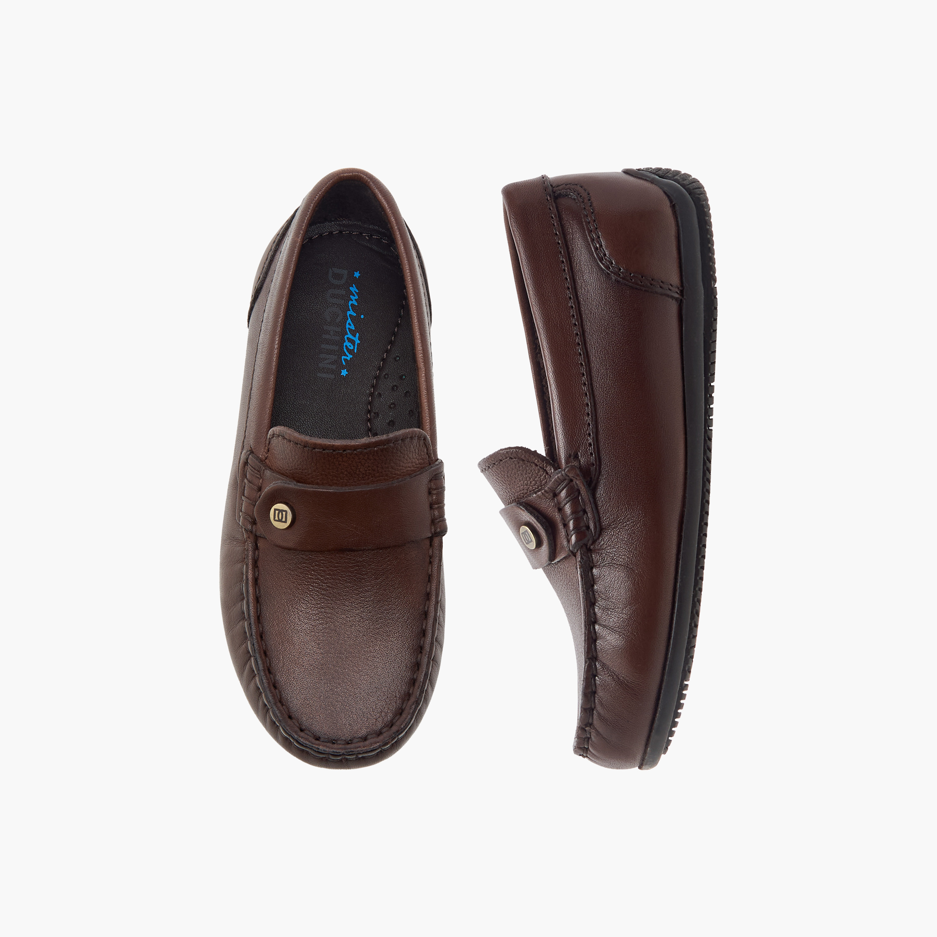 Mister Duchini Textured Slip-On Moccasins-boys-shoes-loafers-image-1