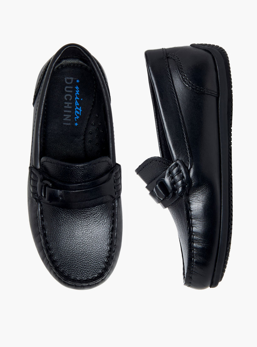 حذاء موكاسين جلد سهل الارتداء للأولاد من مستر دوتشيني-boys-shoes-loafers-image-1
