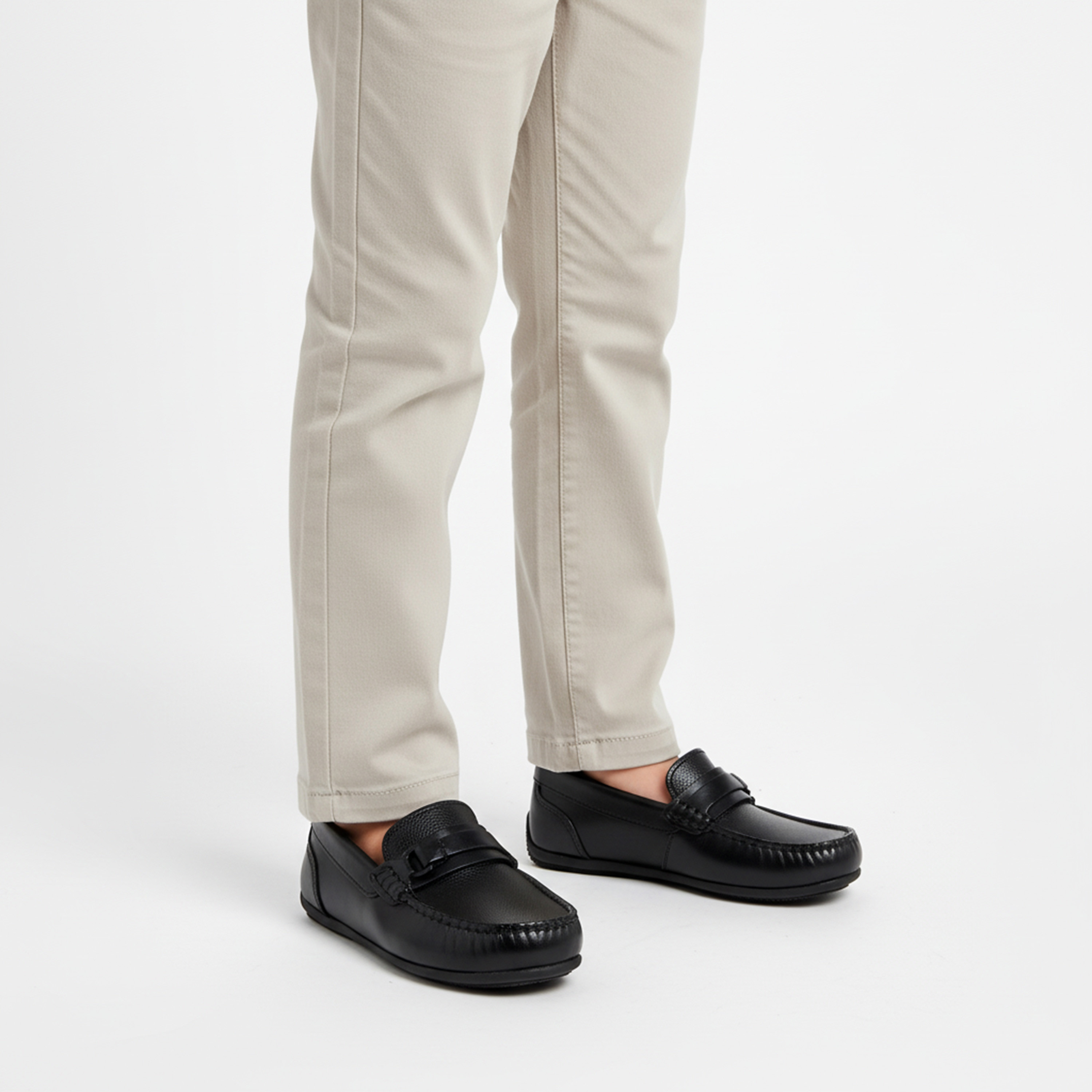 حذاء موكاسين جلد سهل الارتداء للأولاد من مستر دوتشيني-boys-shoes-loafers-image-2