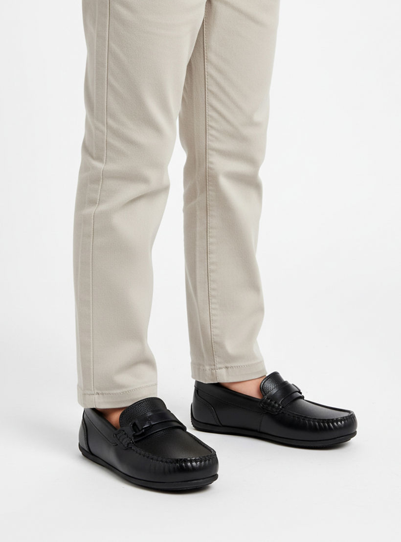 حذاء موكاسين جلد سهل الارتداء للأولاد من مستر دوتشيني-boys-shoes-loafers-image-2