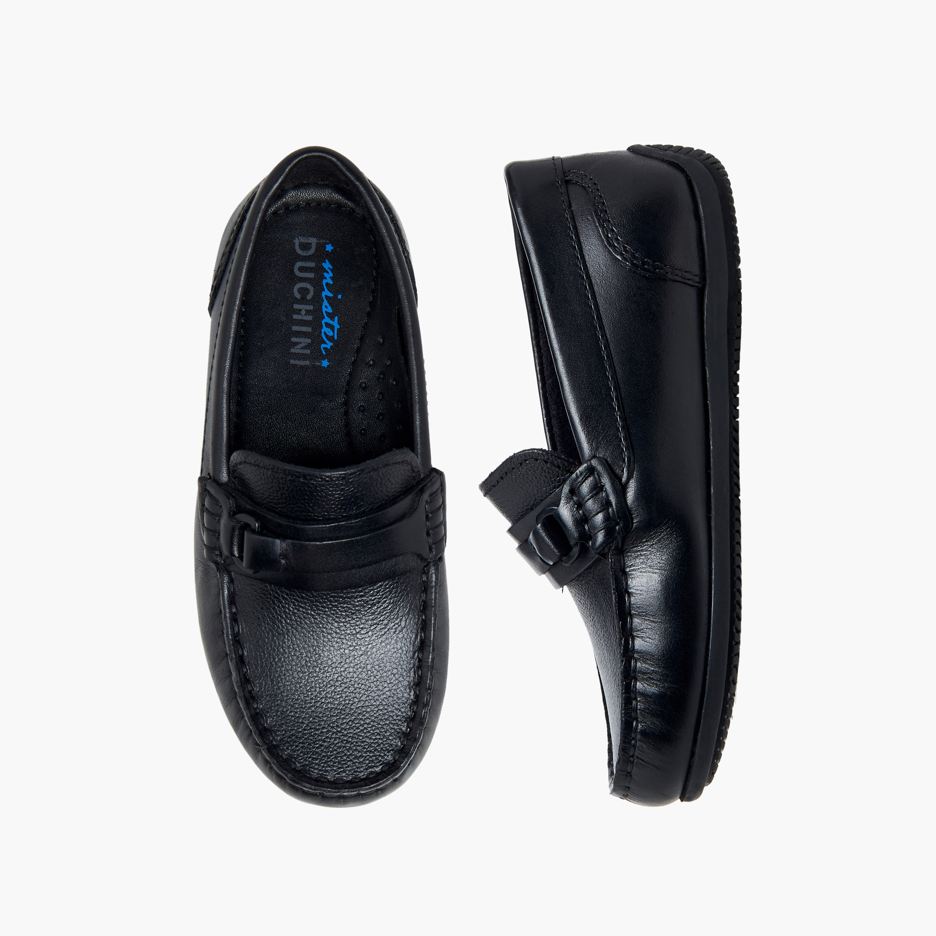 حذاء موكاسين جلد سهل الارتداء للأولاد من مستر دوتشيني-boys-shoes-loafers-image-1