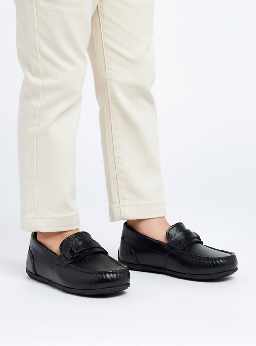 حذاء موكاسين جلد سهل الارتداء للأولاد من مستر دوتشيني-boys-shoes-loafers-image-2