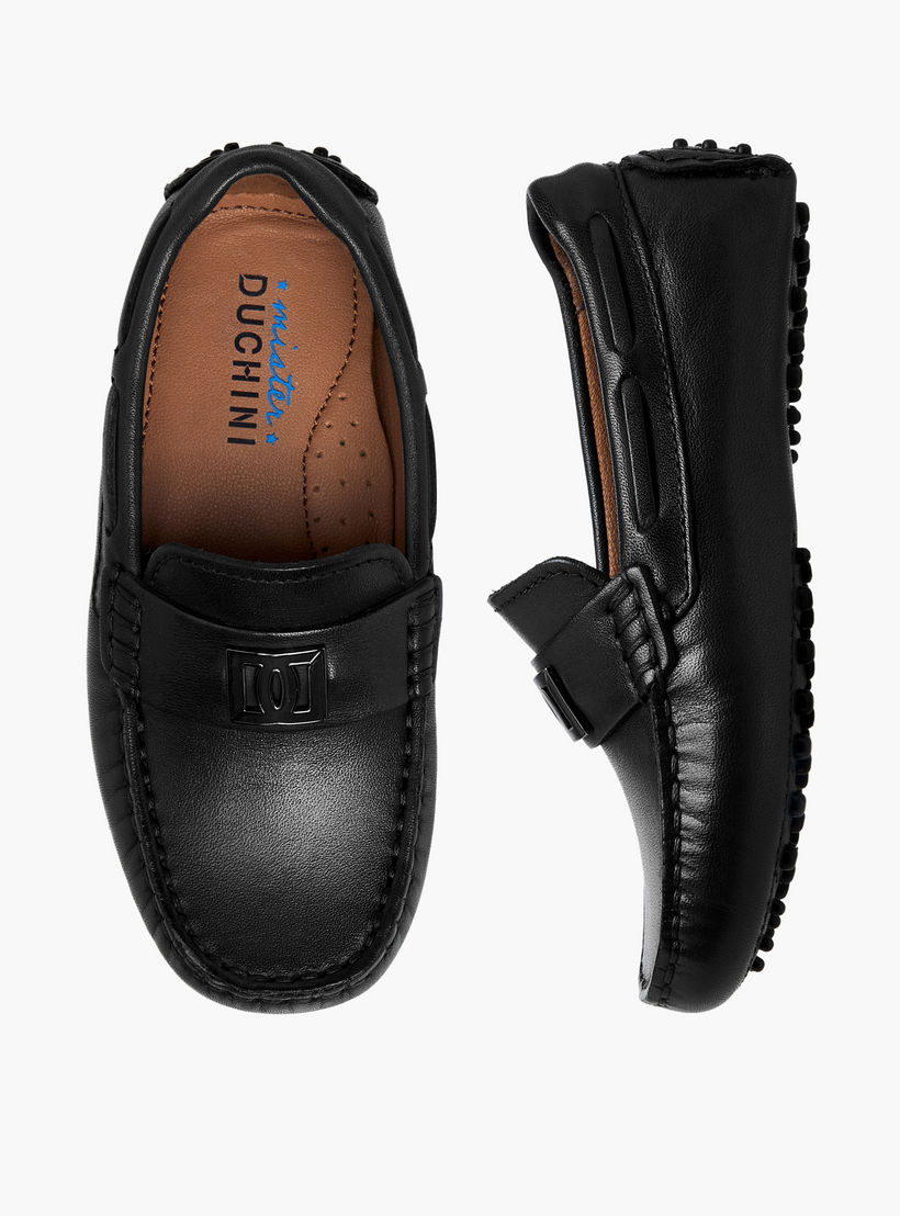 حذاء موكاسين جلد سهل الارتداء للأولاد من مستر دوتشيني-boys-shoes-loafers-image-1