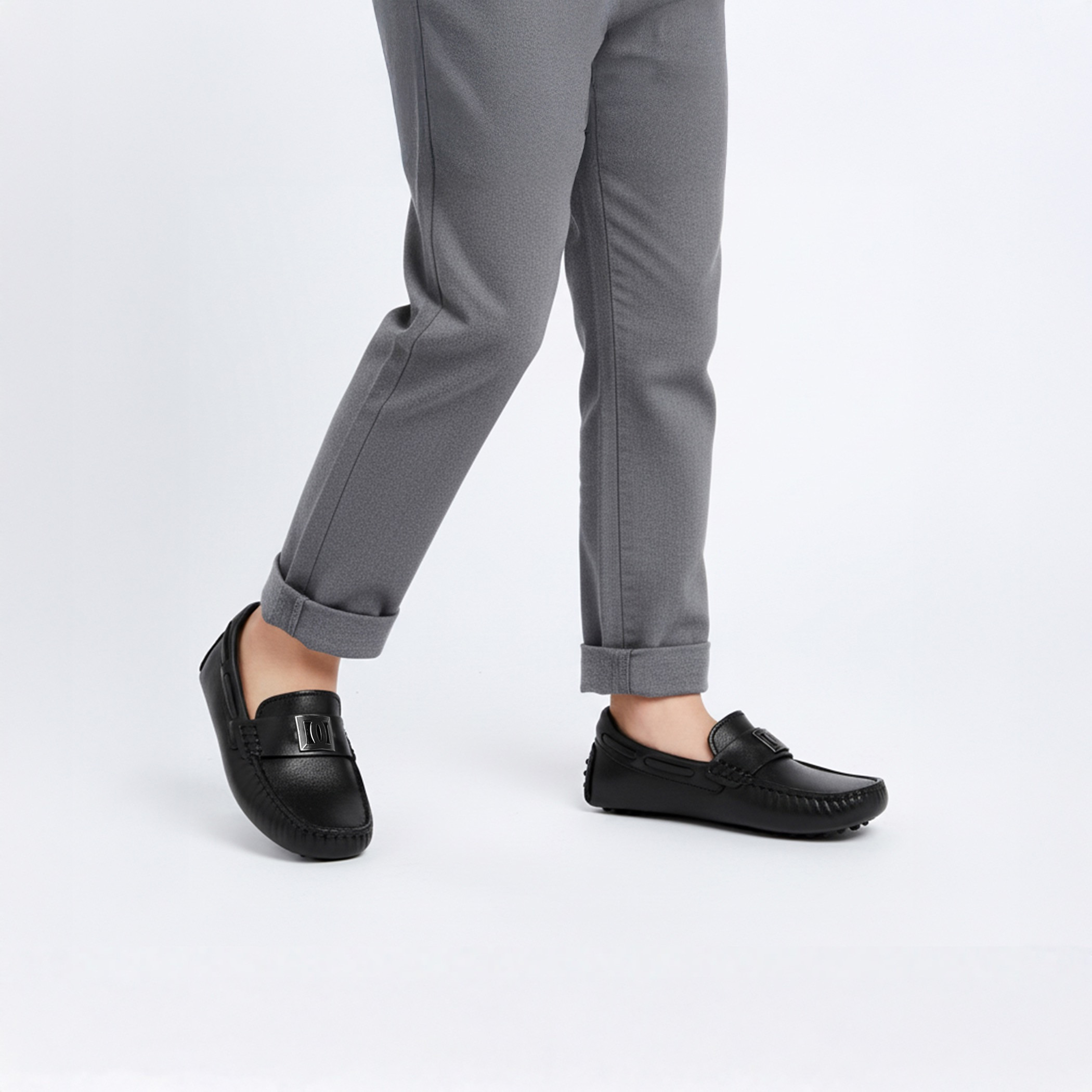 حذاء موكاسين جلد سهل الارتداء للأولاد من مستر دوتشيني-boys-shoes-loafers-image-2
