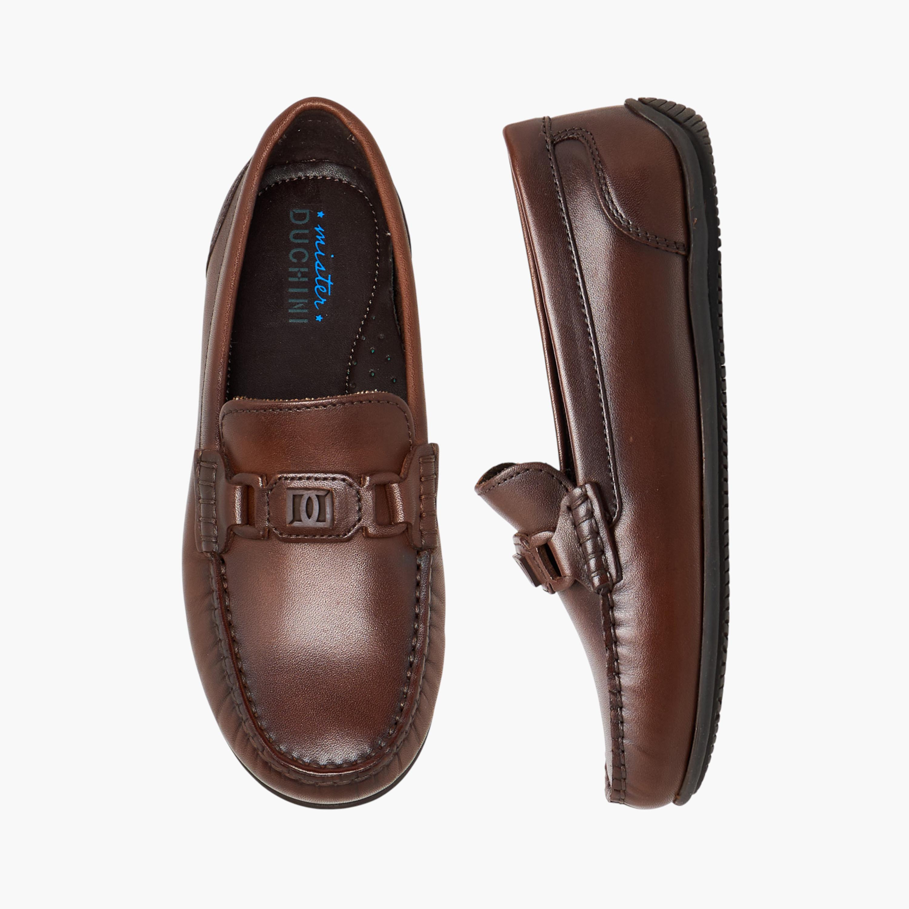 Mister Duchini Boys Leather Slip-On Moccasins-boys-shoes-loafers-image-1