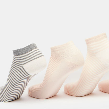 Striped Ankle Length Socks - Set of 5