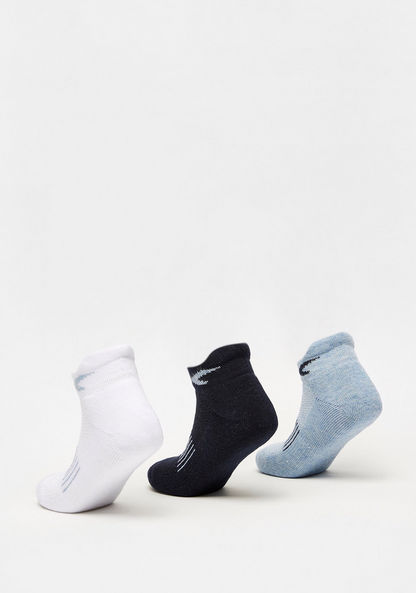 Dash Textured Ankle Length Socks - Set of 3-Boy%27s Socks-image-1