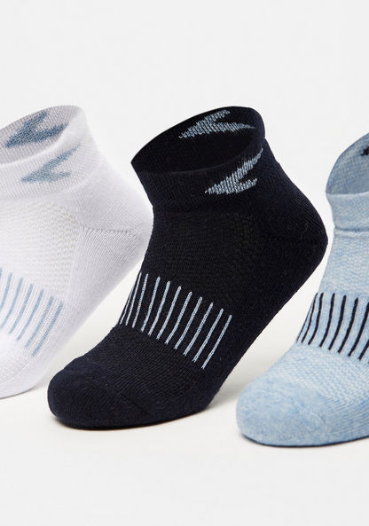 Dash Textured Ankle Length Socks - Set of 3-Boy%27s Socks-image-2