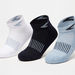 Dash Textured Ankle Length Socks - Set of 3-Boy%27s Socks-thumbnail-2