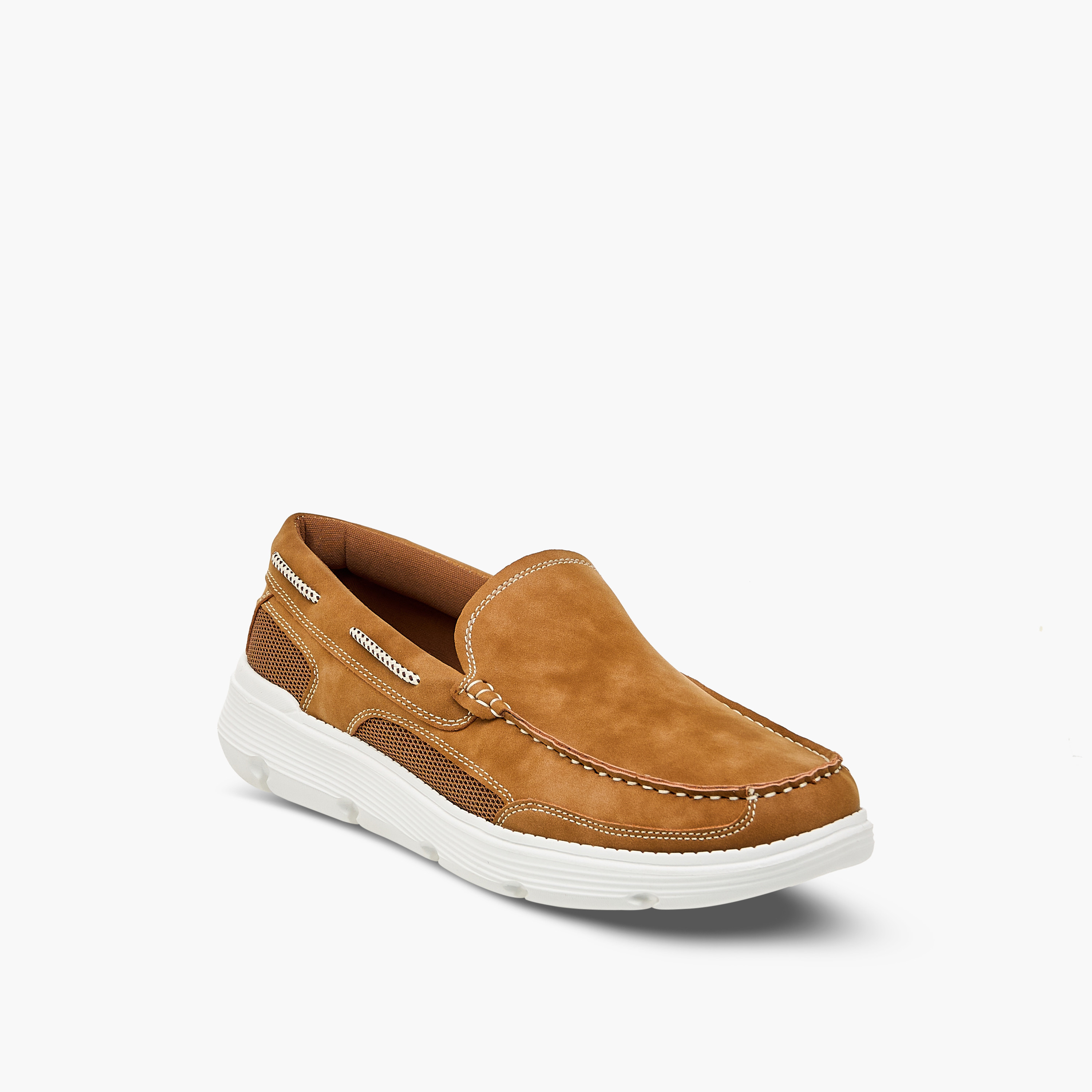 LBL by Shoexpress Textured Slip-On Moccasins-men-shoes-loafersandmoccasins-image-2