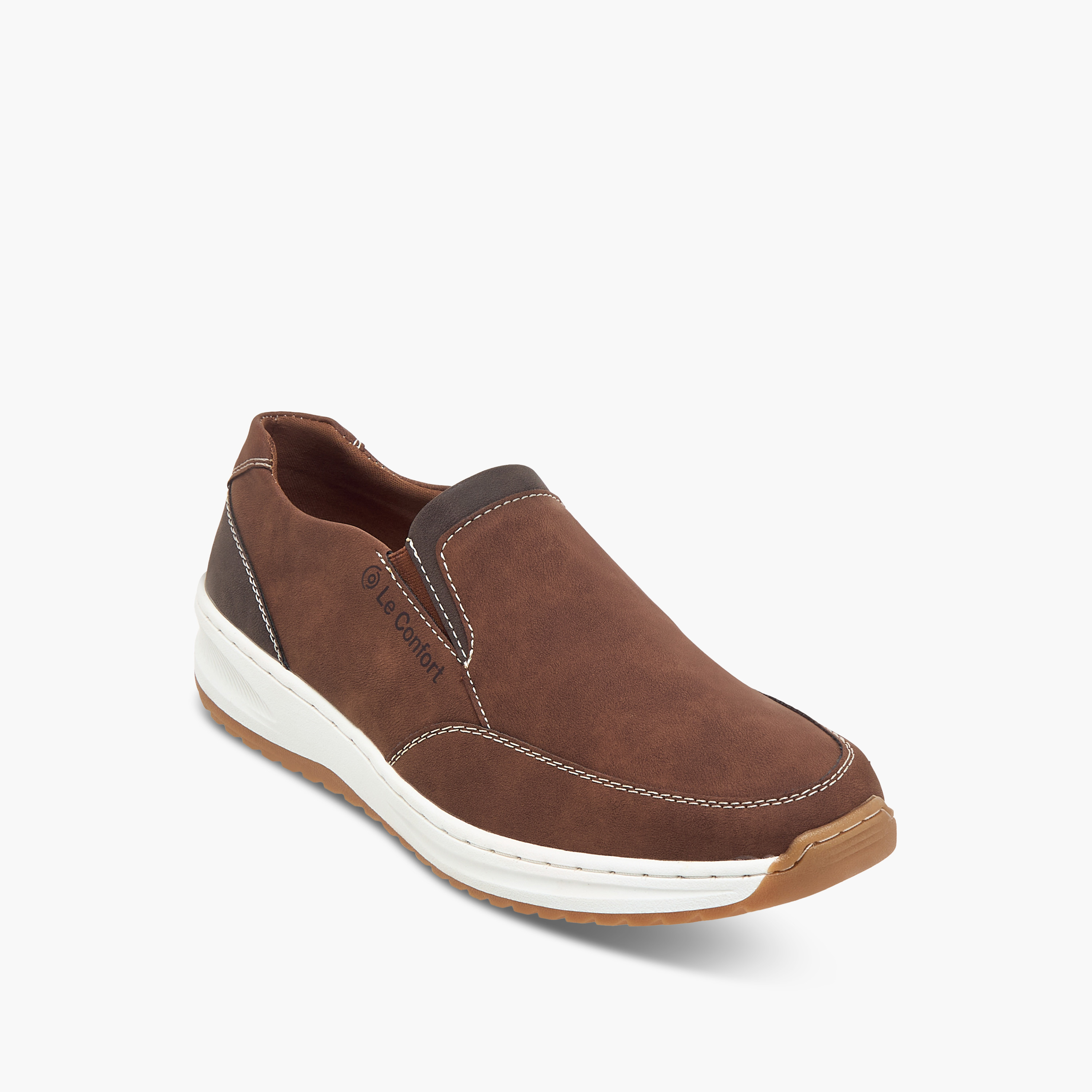 حذاء سهل الارتداء مريح سادة من لو كونفورت-men-shoes-loafersandmoccasins-image-2