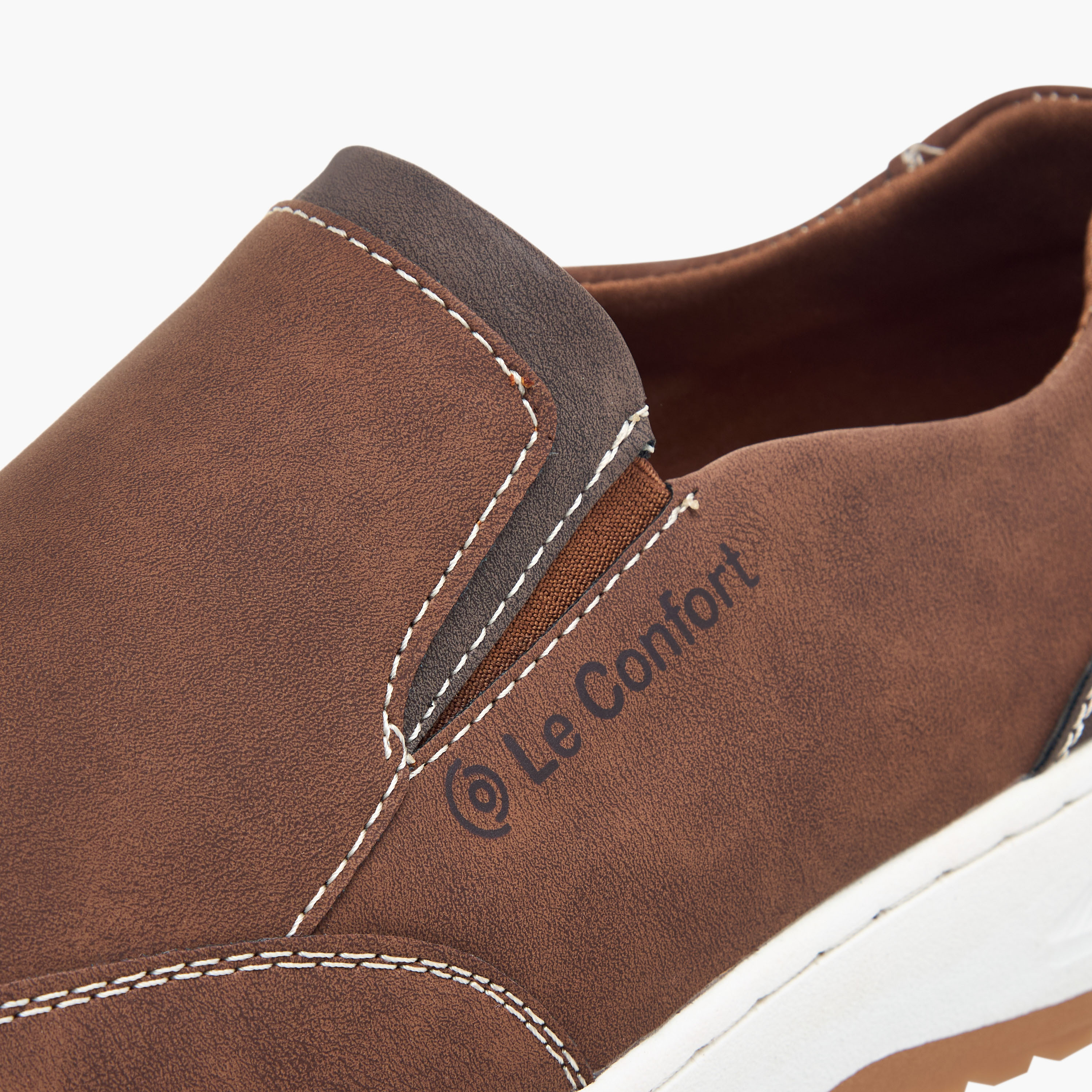 حذاء سهل الارتداء مريح سادة من لو كونفورت-men-shoes-loafersandmoccasins-image-4