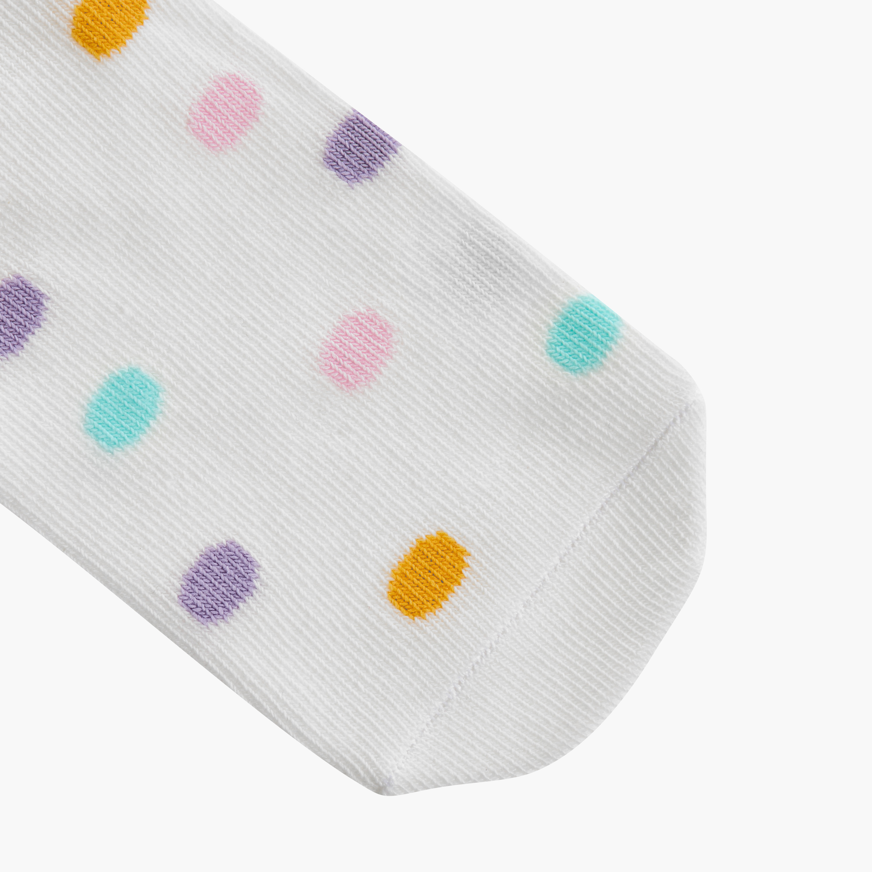 طقم جوارب غير وبرية 5 أزواج بطول الكاحل وطبعات من ليتل ميسي-girls-accessories-socks-image-3