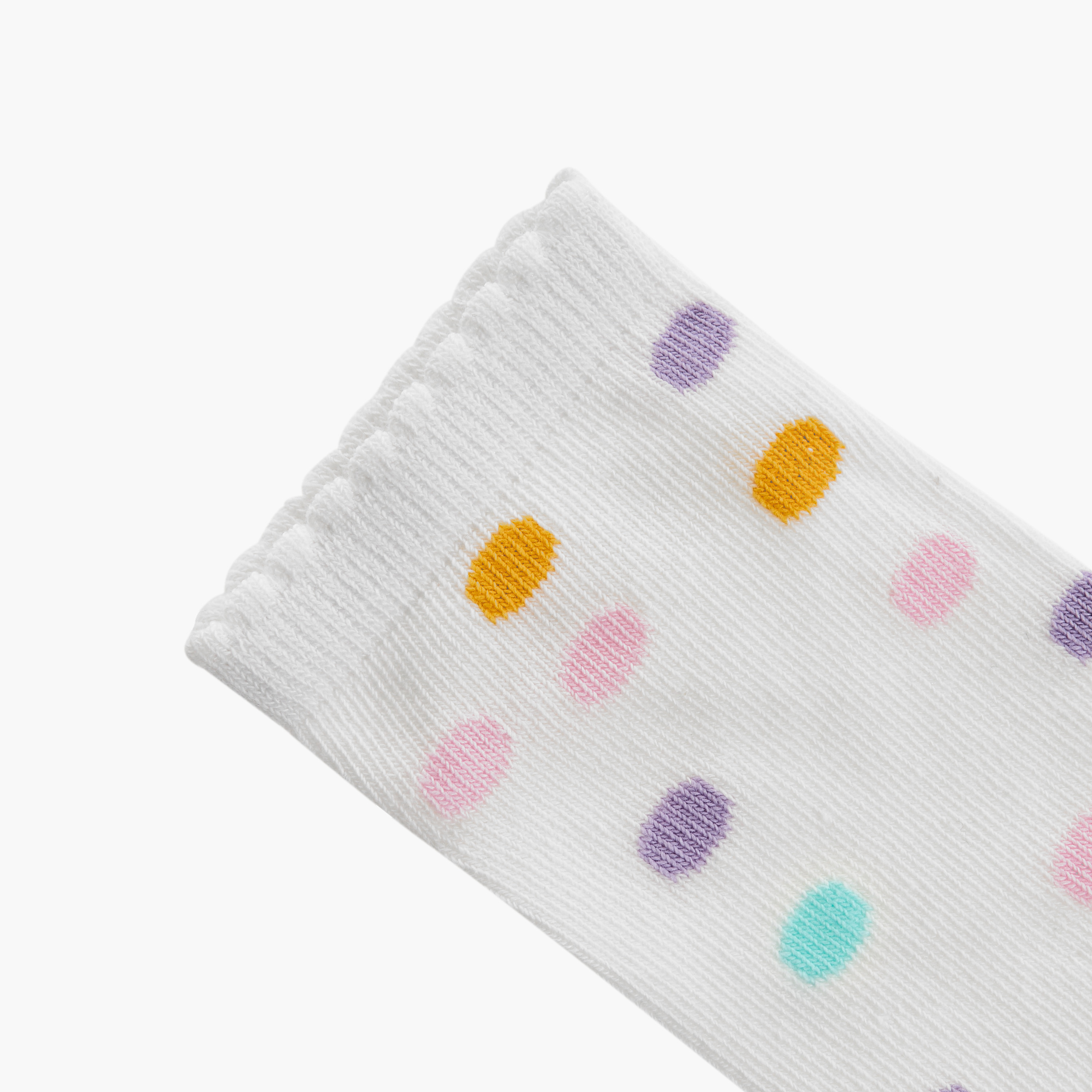 طقم جوارب غير وبرية 5 أزواج بطول الكاحل وطبعات من ليتل ميسي-girls-accessories-socks-image-5