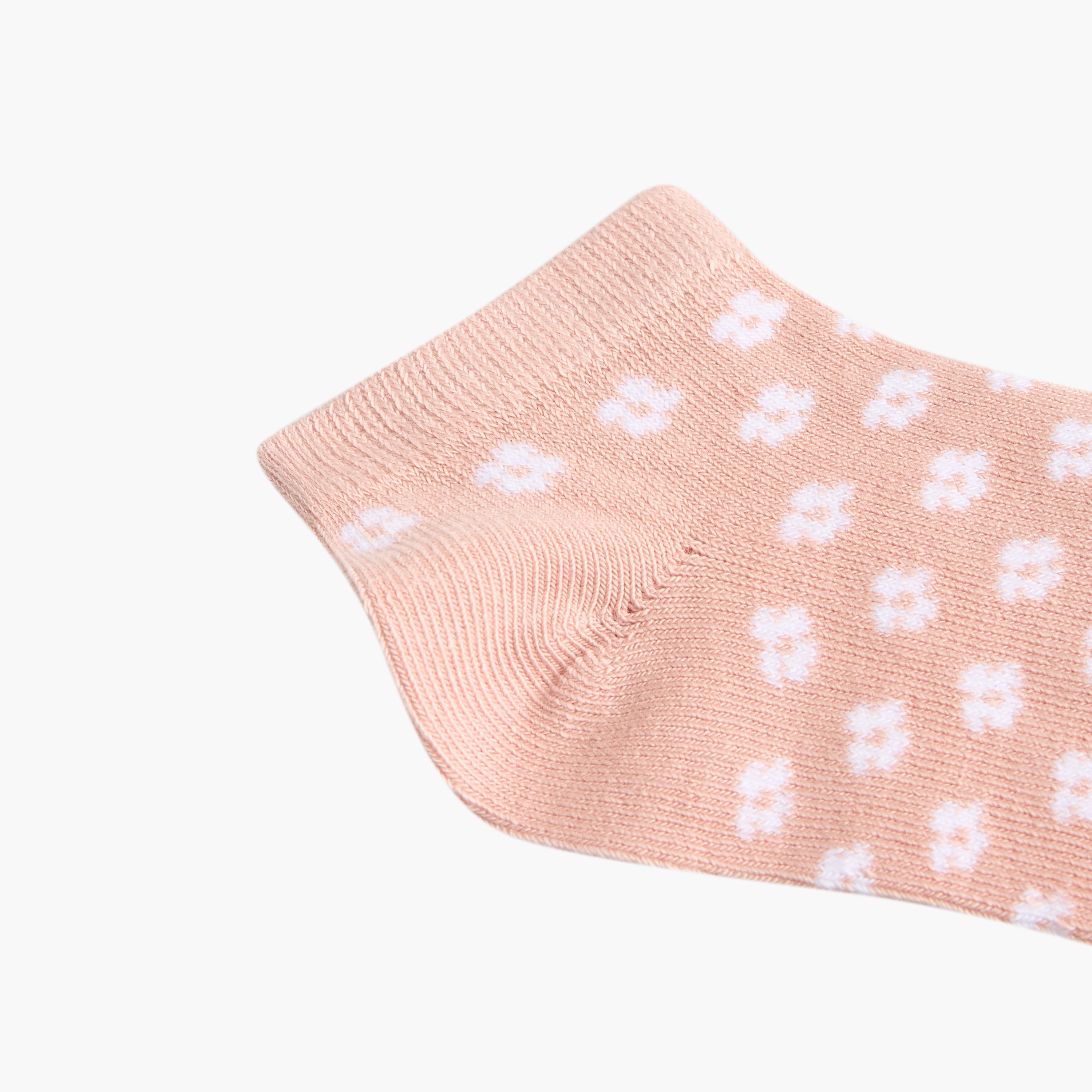 طقم جوارب 5 أزواج بطول الكاحل وطبعات أزهار من ليتل ميسي-girls-accessories-socks-image-5