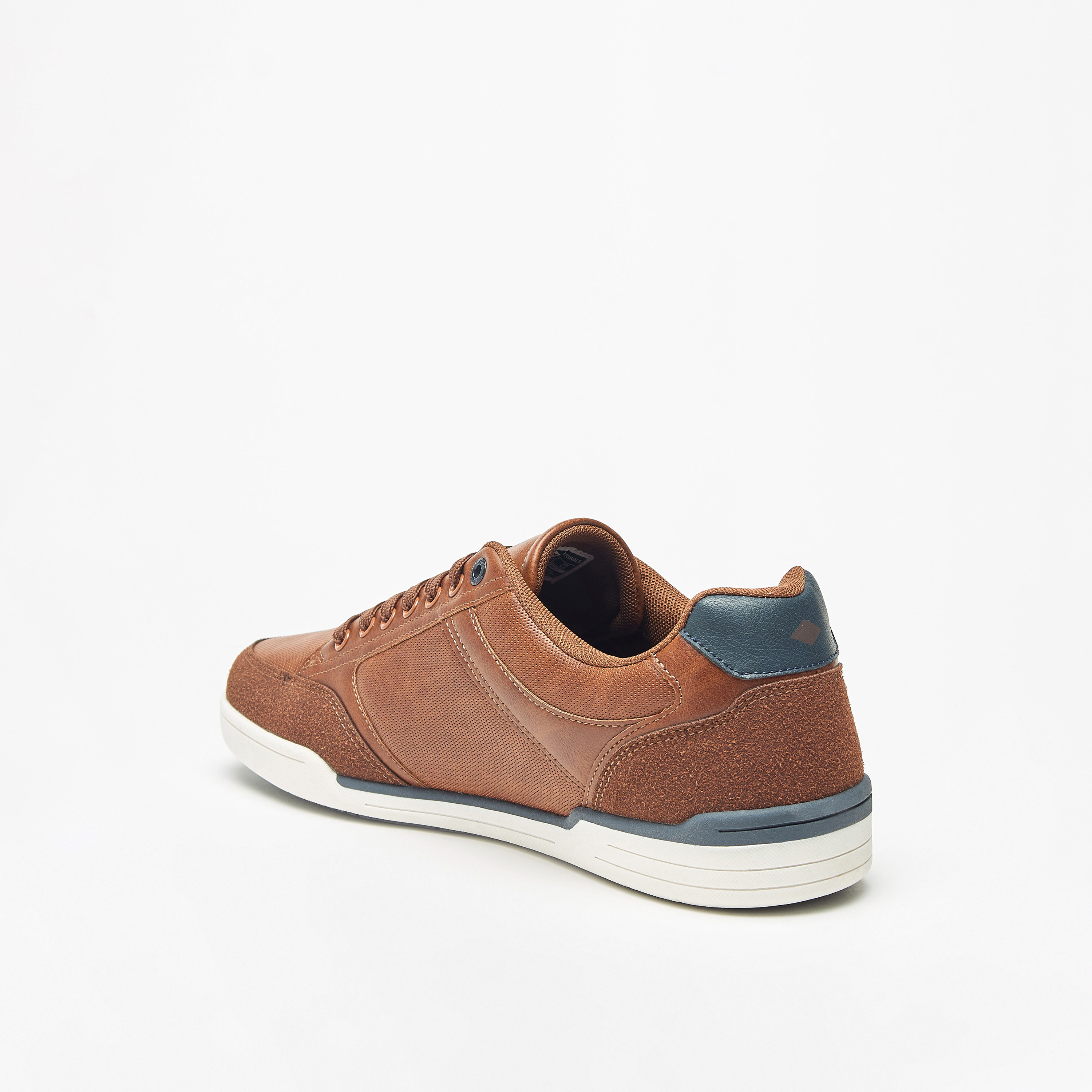 Lee Cooper Men's Logo Detail Sneakers with Lace-Up Closure-men-shoes-sneakers-image-2