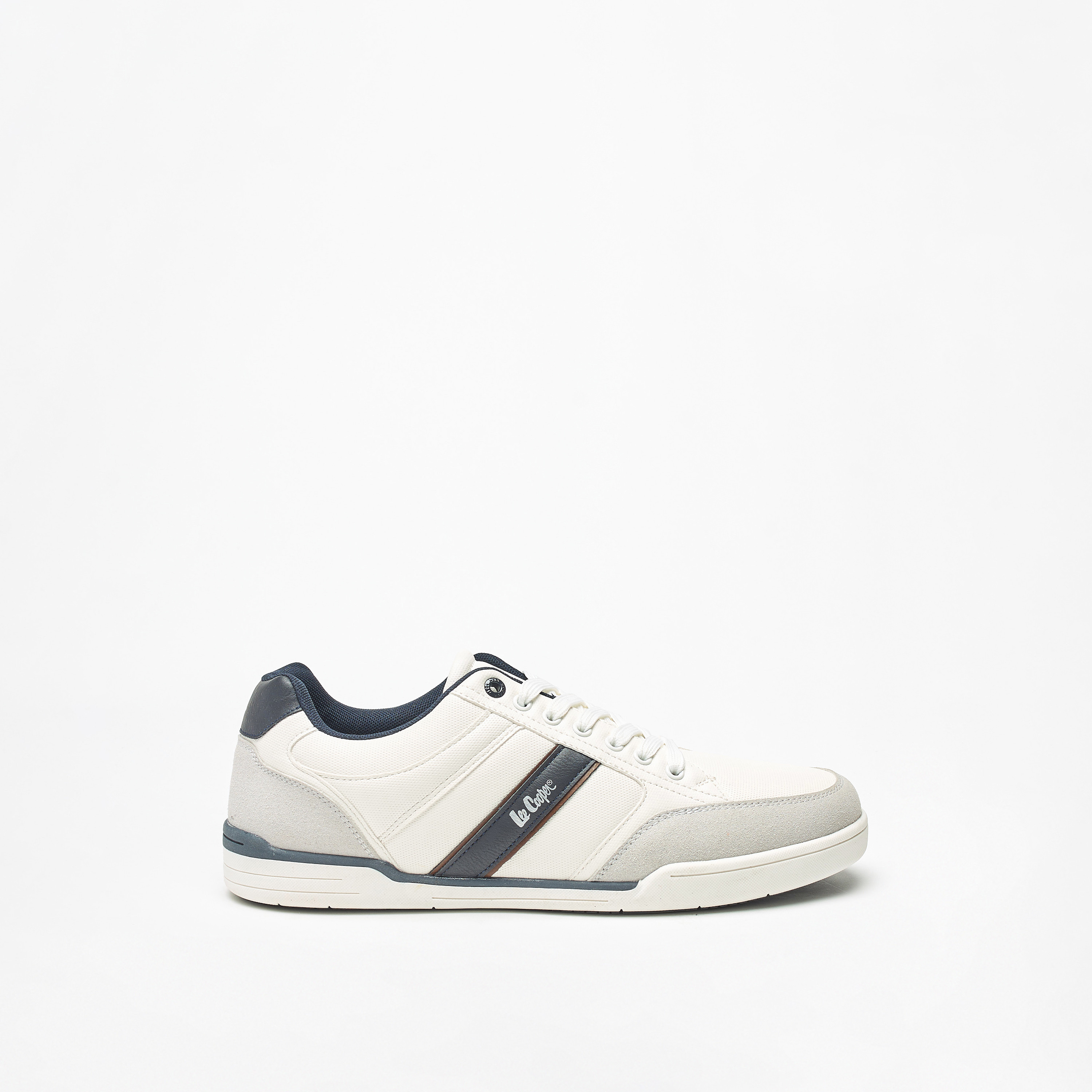 Lee Cooper Men's Logo Detail Sneakers with Lace-Up Closure-men-shoes-sneakers-image-3