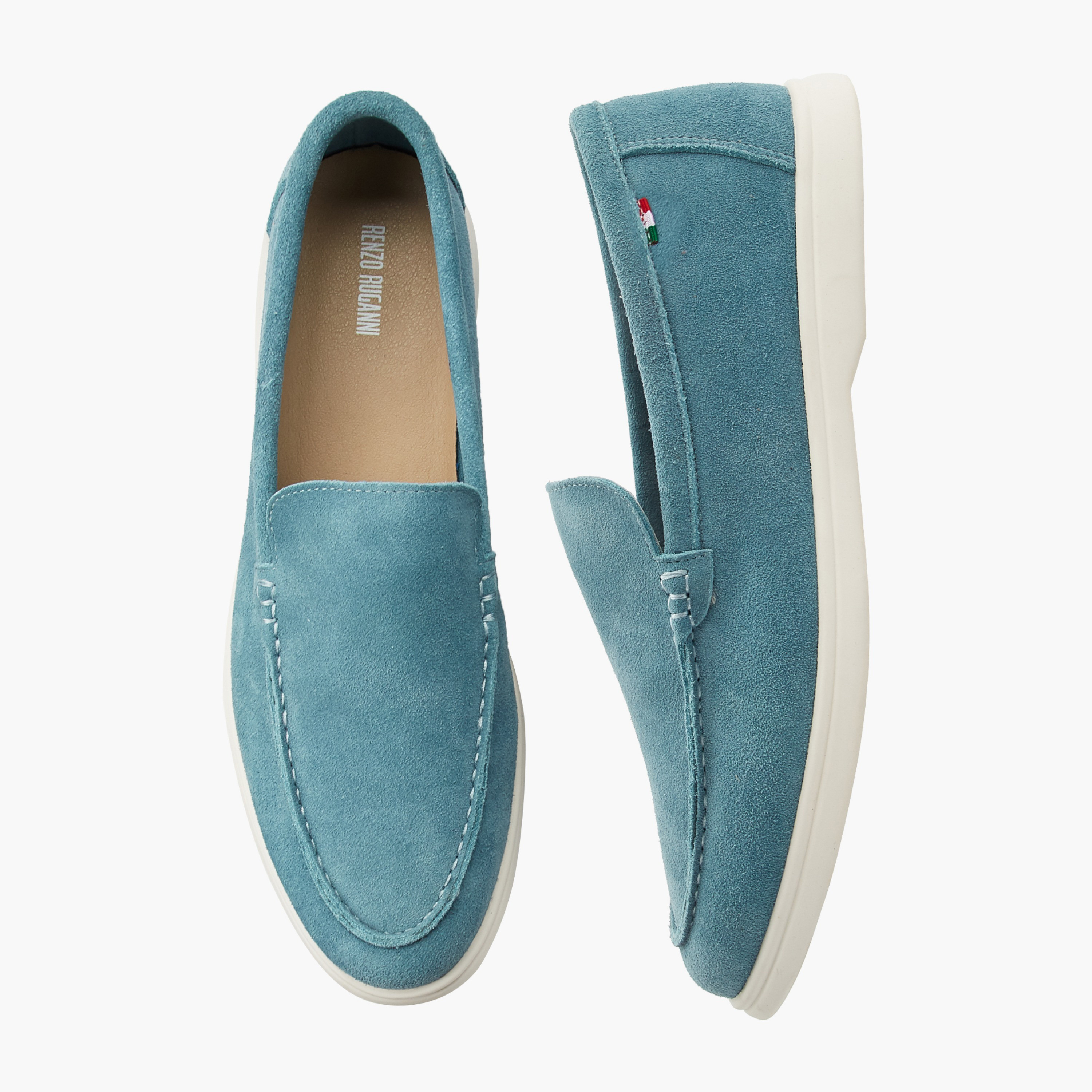 Renzo Ruganni Men Slip-On Premium Suede Leather Loafers-men-shoes-loafersandmoccasins-image-1
