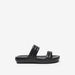 Le Confort Textured Slip-On Sandals-Women%27s Flat Sandals-thumbnail-3