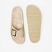 Le Confort Buckle Accented Slip-On Flatform Heels Sandals-Women%27s Heel Sandals-thumbnailMobile-3