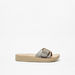Le Confort Buckle Accented Slip-On Flatform Heels Sandals-Women%27s Heel Sandals-thumbnail-2