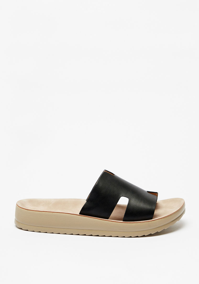 Le Confort Solid Slip-On Sandals-Women%27s Flat Sandals-image-2