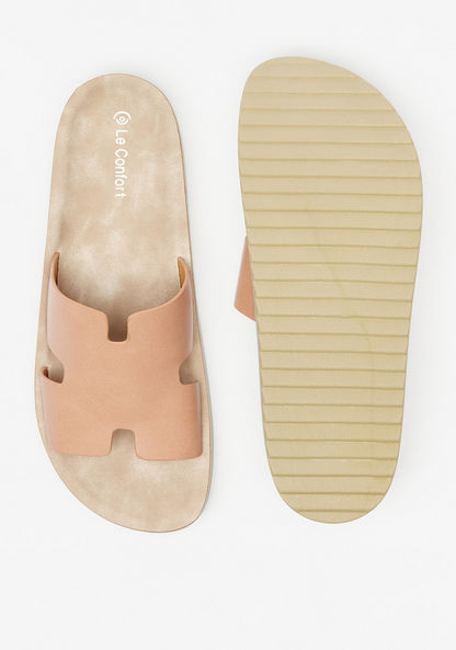Le Confort Solid Slip-On Sandals-Women%27s Flat Sandals-image-3