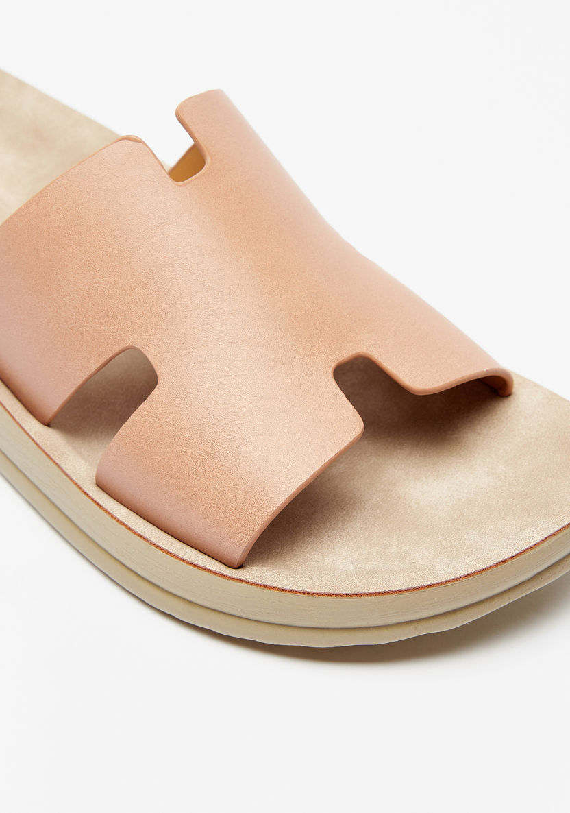 Le Confort Solid Slip-On Sandals-Women%27s Flat Sandals-image-4