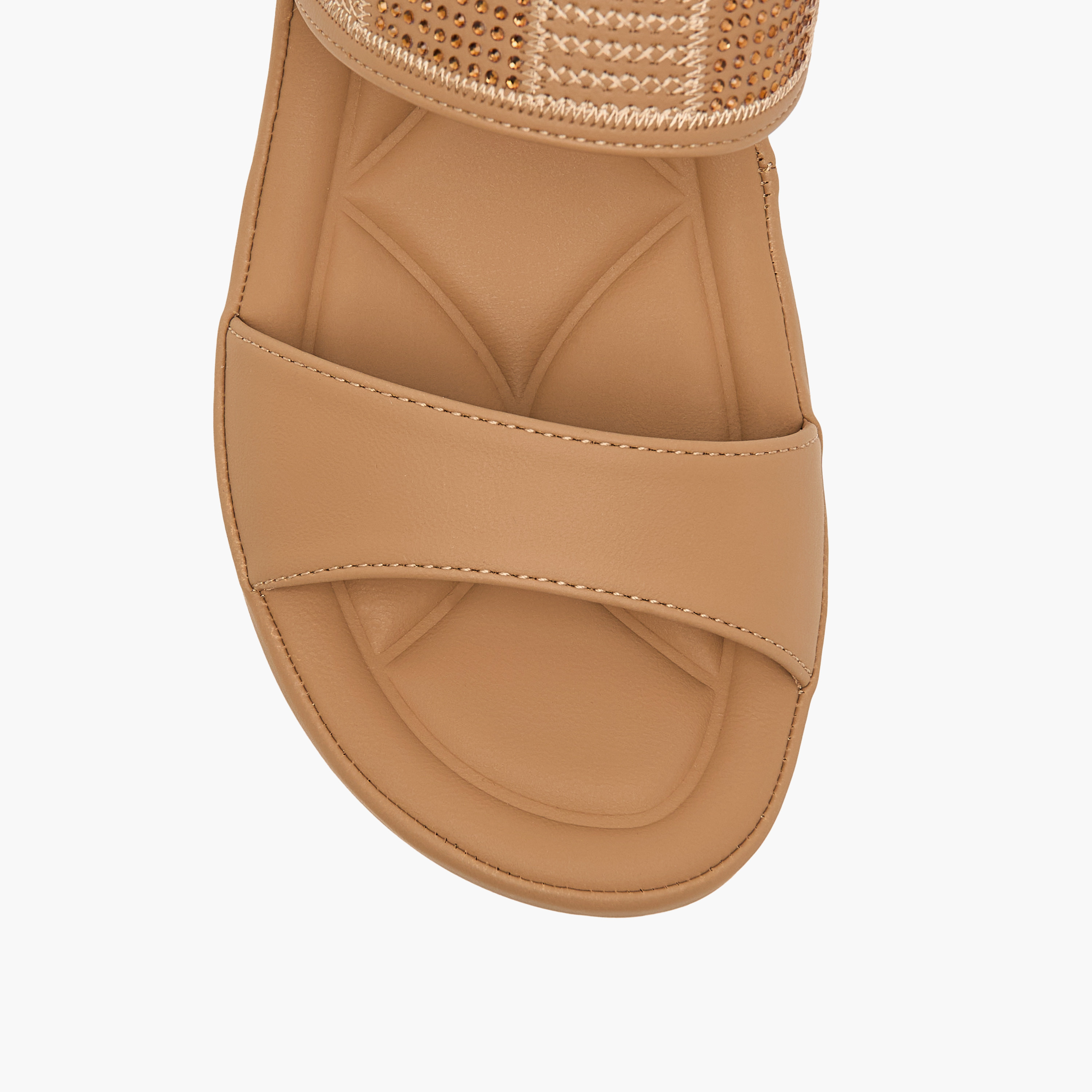 صندل مريح مزين سهل الارتداء بكعب ويدج من لو كونفورت-women-shoes-sandals-heeled-image-4