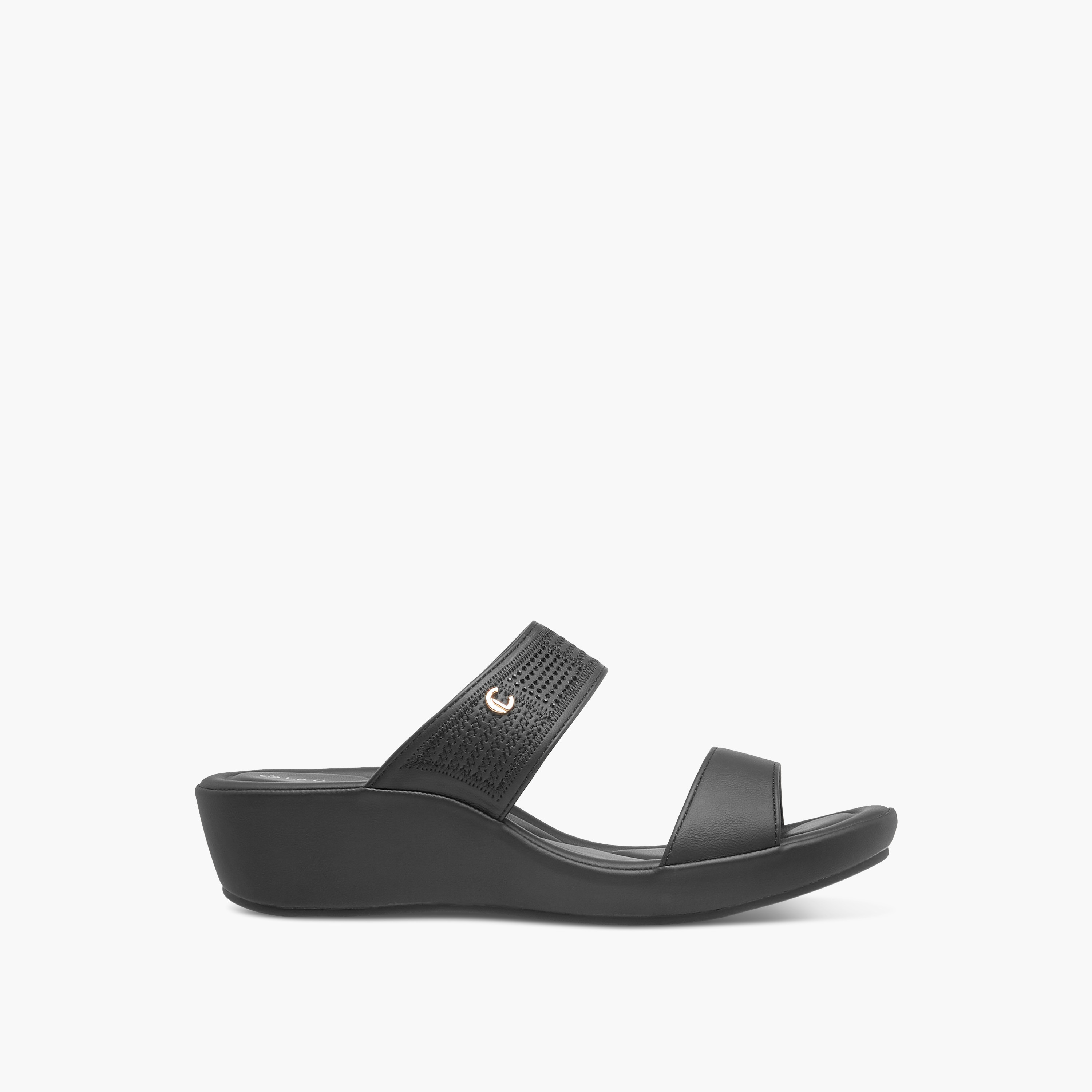 صندل مريح مزين سهل الارتداء بكعب ويدج من لو كونفورت-women-shoes-sandals-heeled-image-3