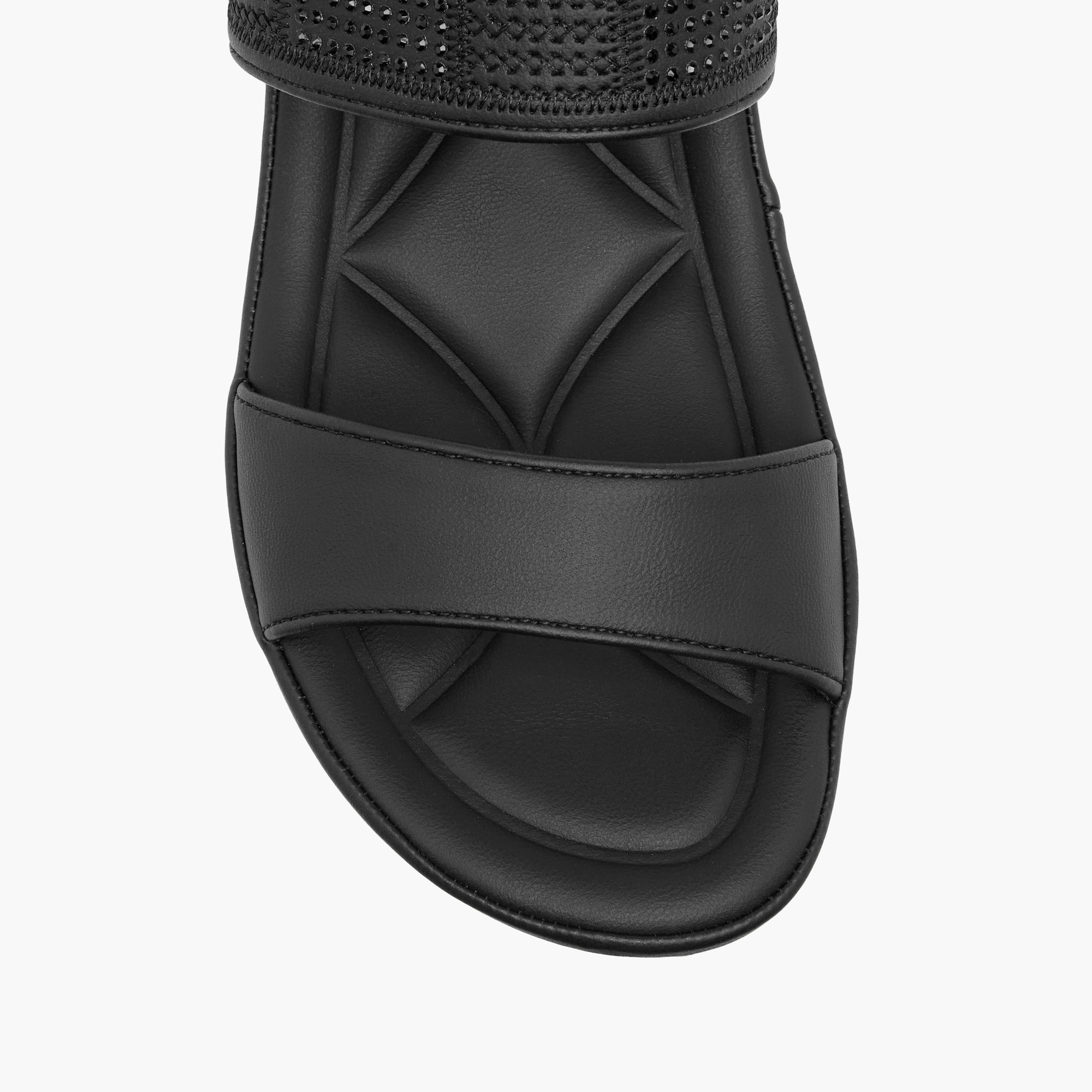 صندل مريح مزين سهل الارتداء بكعب ويدج من لو كونفورت-women-shoes-sandals-heeled-image-4