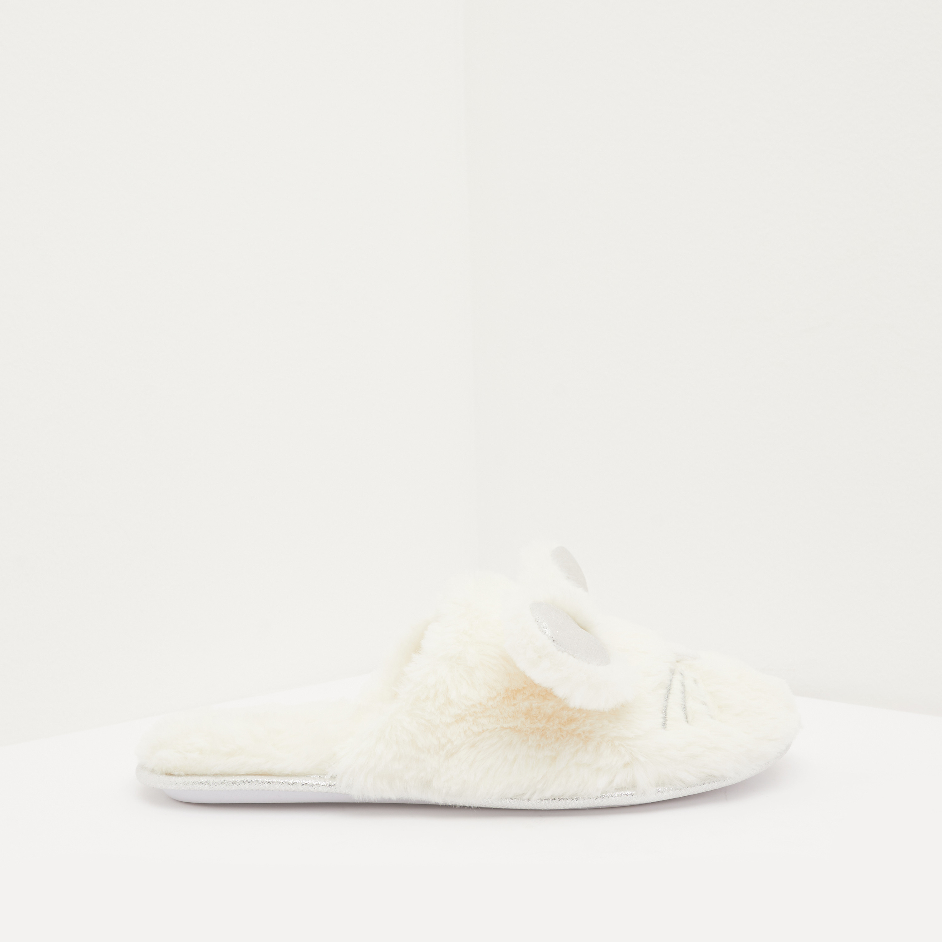 LBL Slip-On Bedroom Slippers with Applique Detail-women-shoes-bedroomslippers-image-1