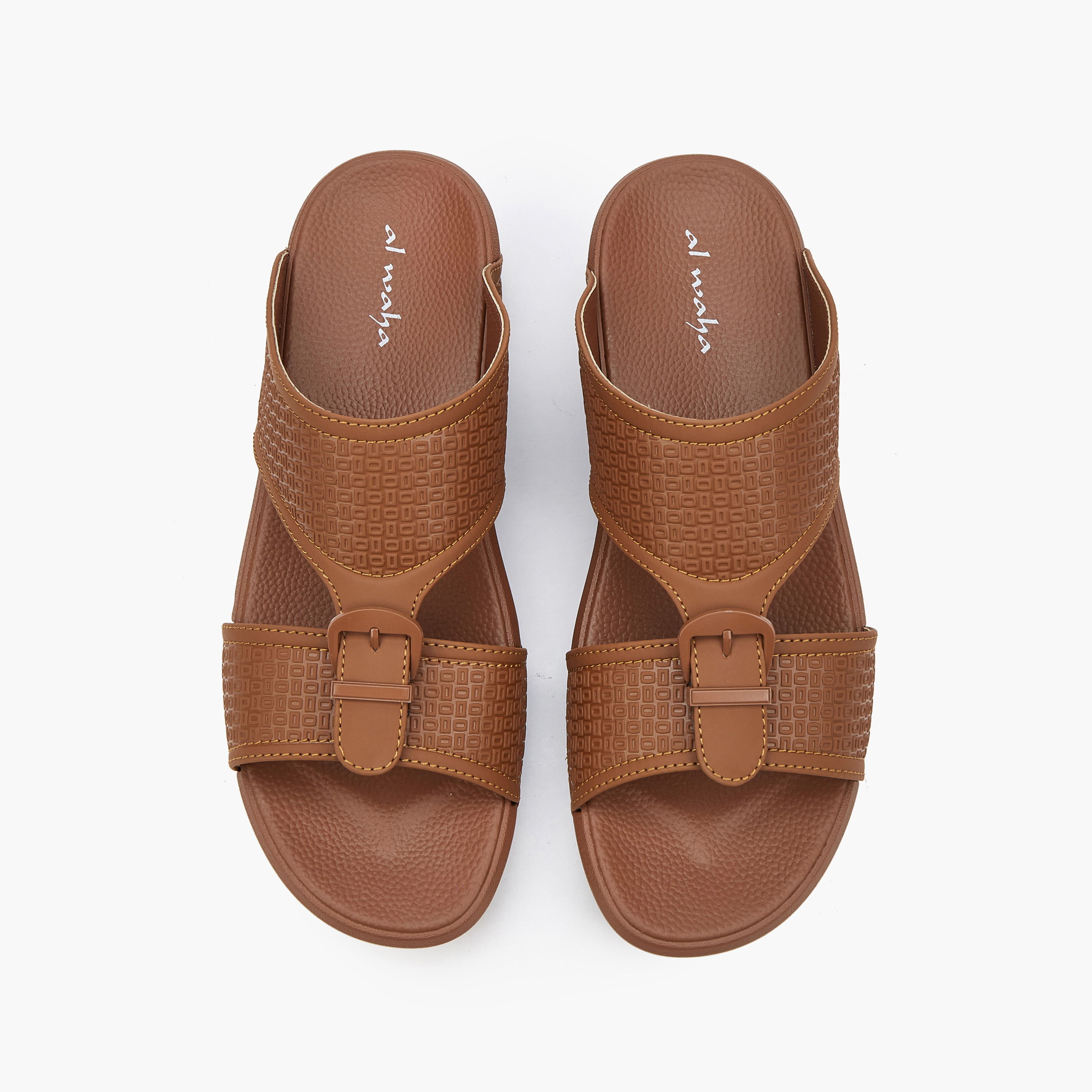 Al Waha Men Buckle Detail Arabic Sandals-men-shoes-sandals-image-1