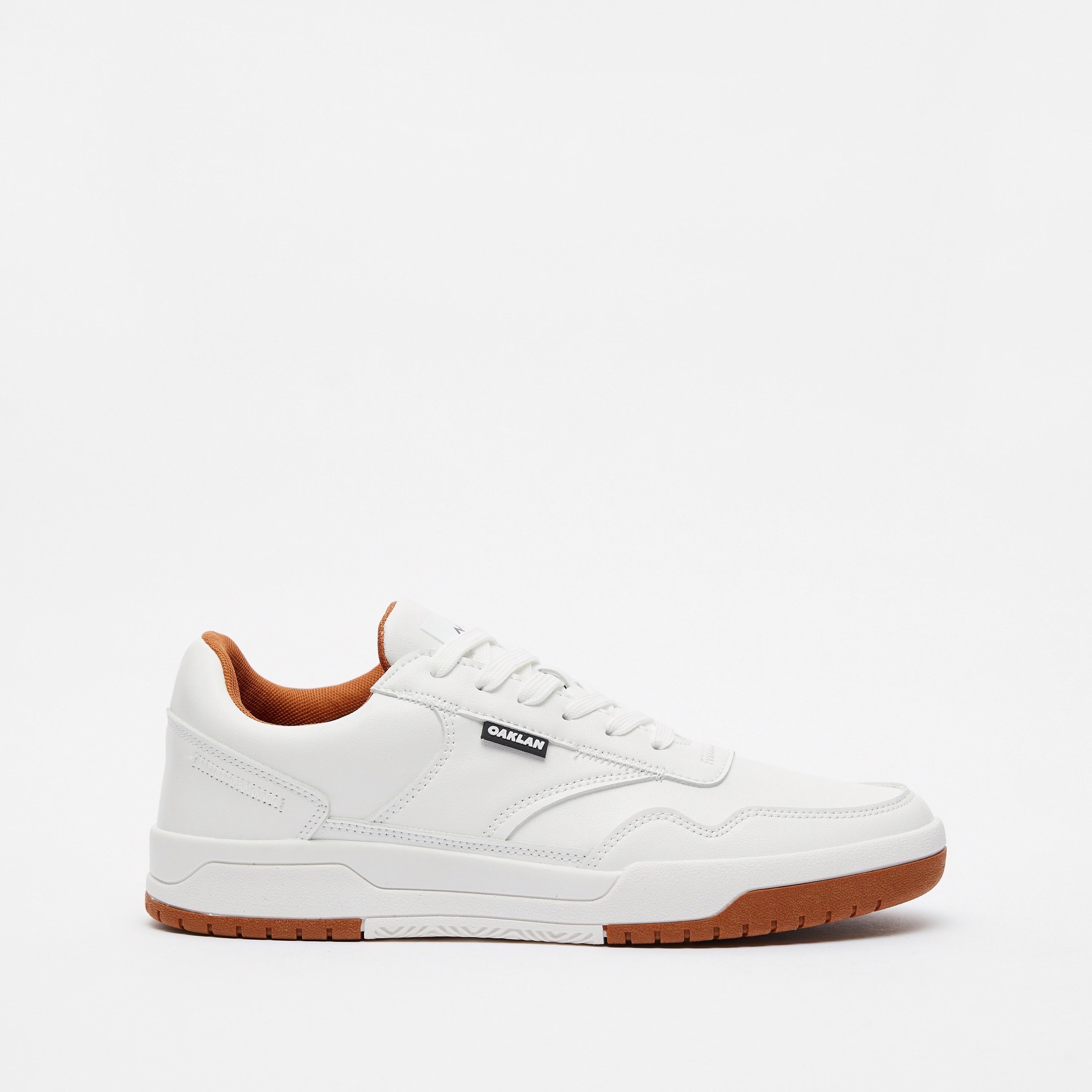 OAKLAN Lace-Up Low Ankle Sneakers with Stitch Detail-men-shoes-sneakers-image-1