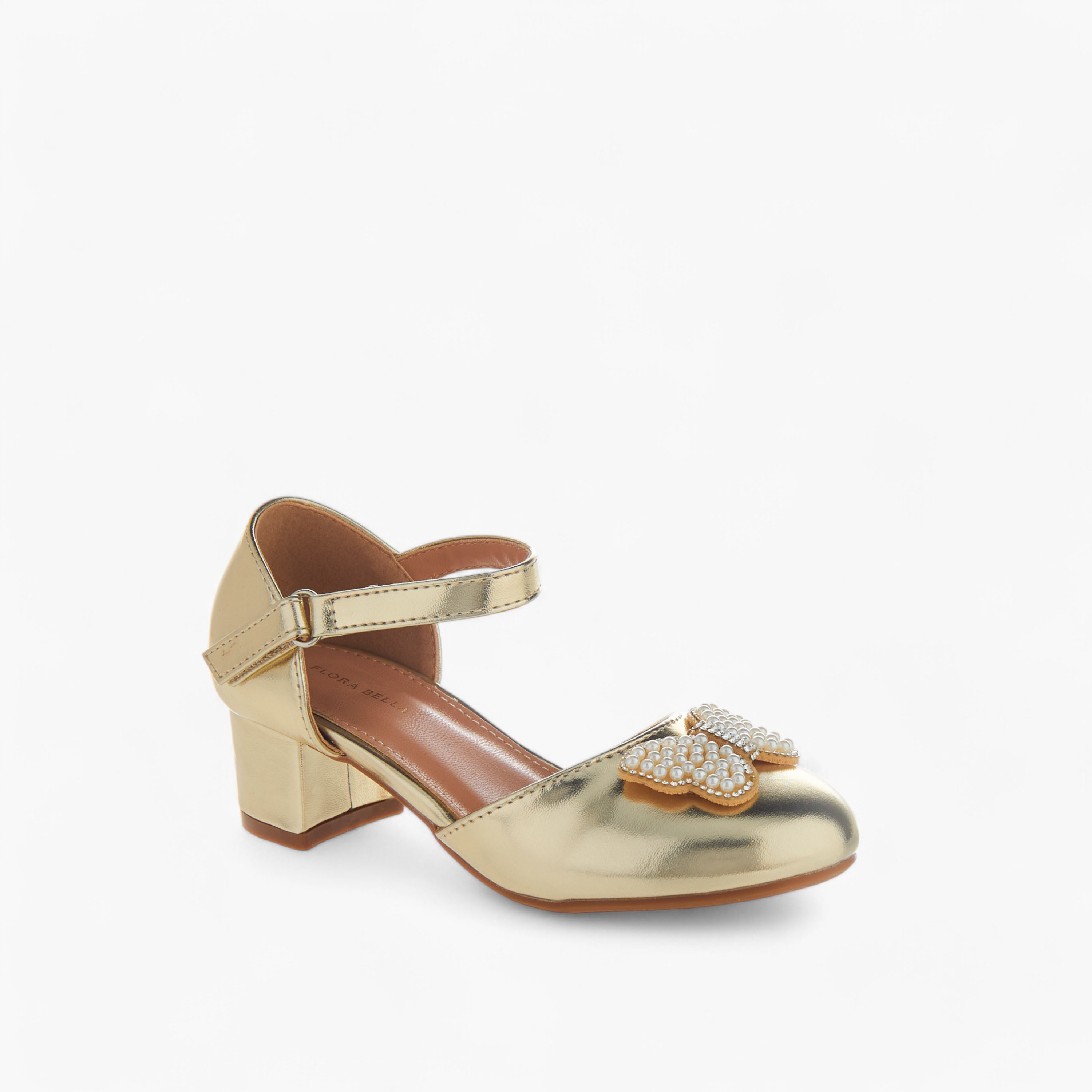 حذاء باليرينا بتزيينات فراشة وشريط إغلاق من فلورا بيلا-girls-shoes-sandals-image-2