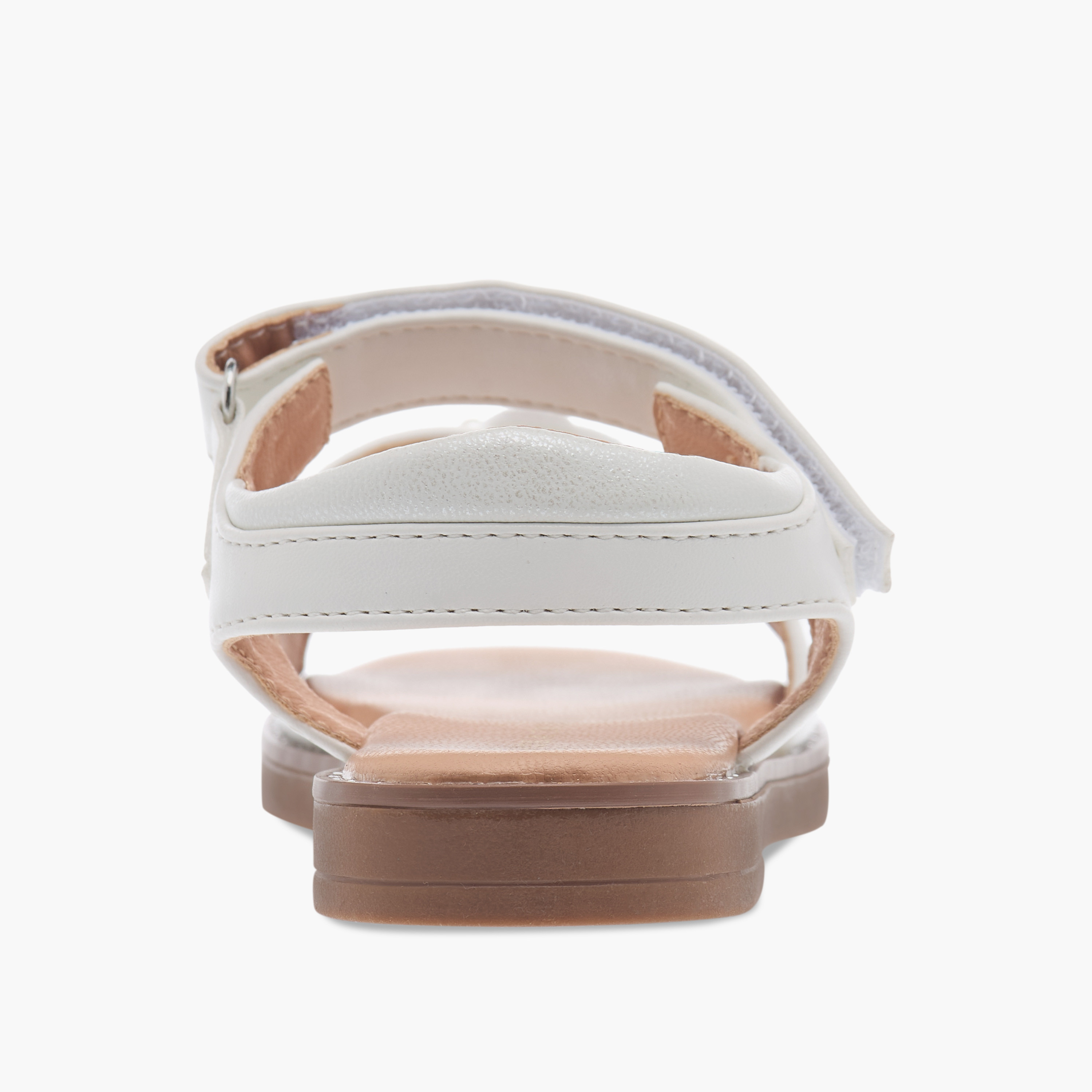 Flora Bella Seashell Applique Sandals with Hook and Loop Closure-girls-shoes-sandals-image-4