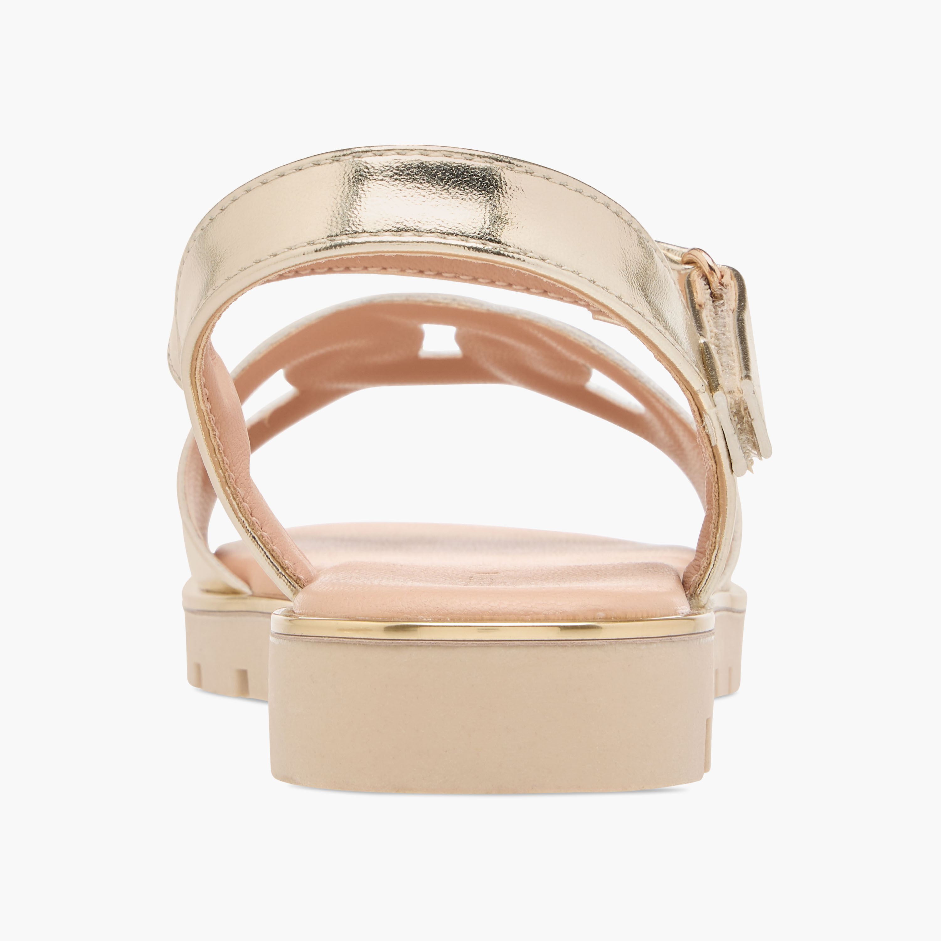 Flora Bella Cutout Detail Sandals with Hook and Loop Closure-girls-shoes-sandals-image-4