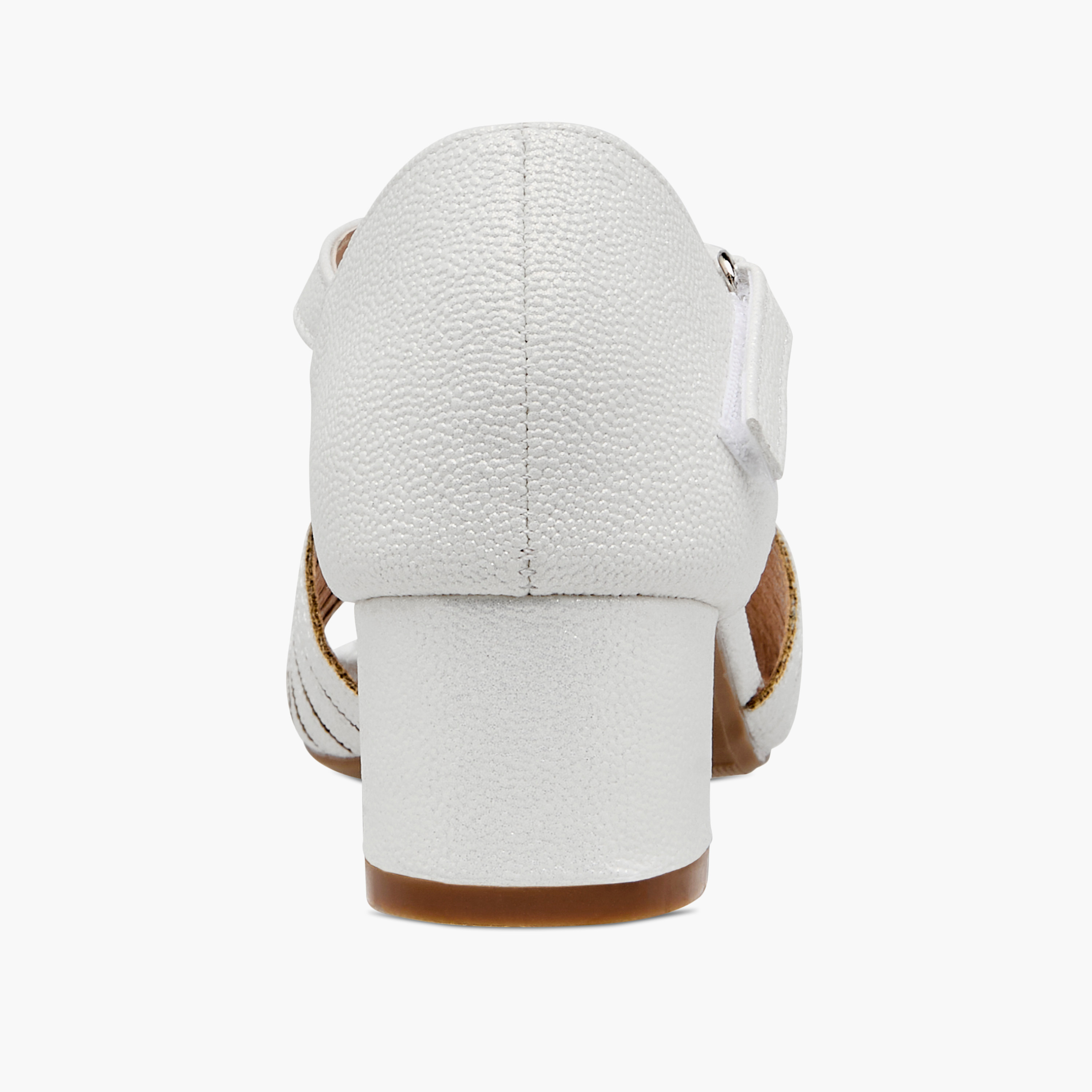Flora Bella Textured Block Heel Sandals with Hook and Loop Closure-girls-shoes-sandals-image-5