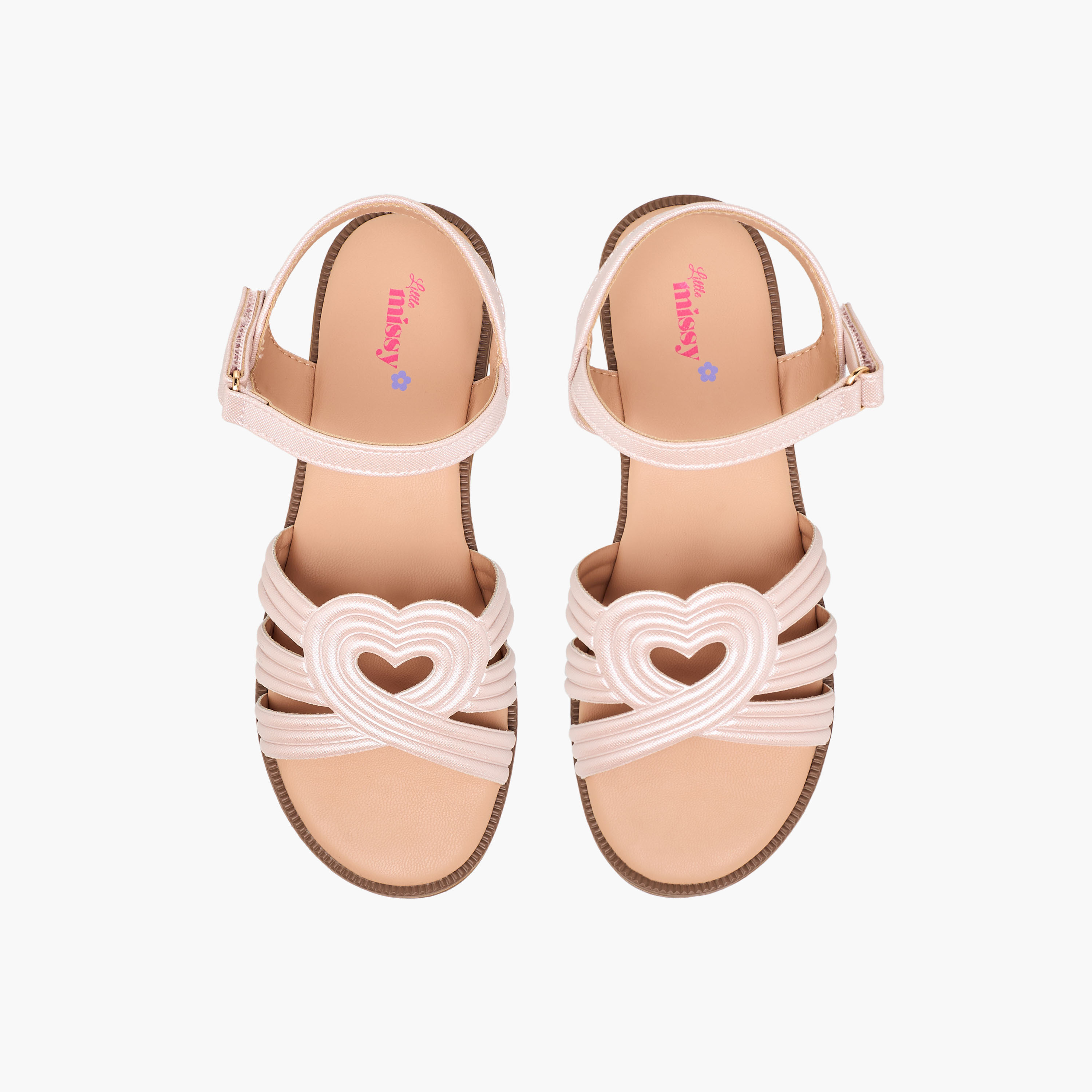 صندل بشريط إغلاق لاصق للبنات من ليتل ميسي-girls-shoes-sandals-image-1