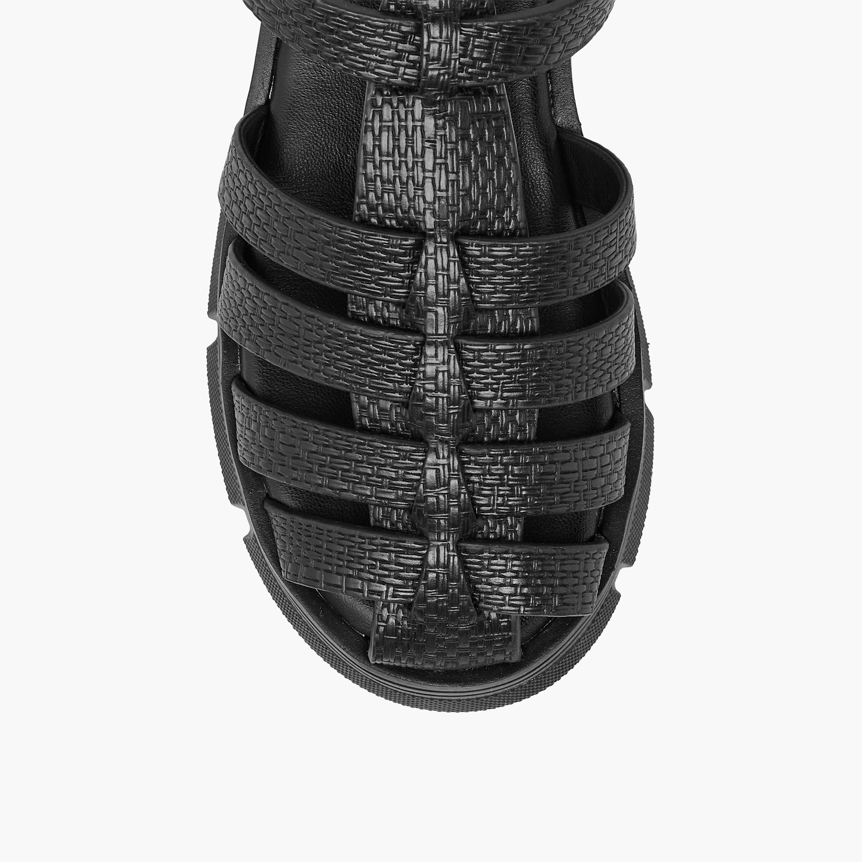 Little Missy Strappy Flatform Sandals with Hook and Loop Closure-girls-shoes-sandals-image-3