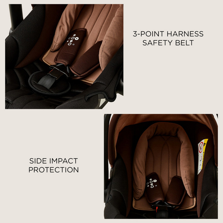 Juniors Golf Infant Car Seat with 3-Point Harness and Canopy