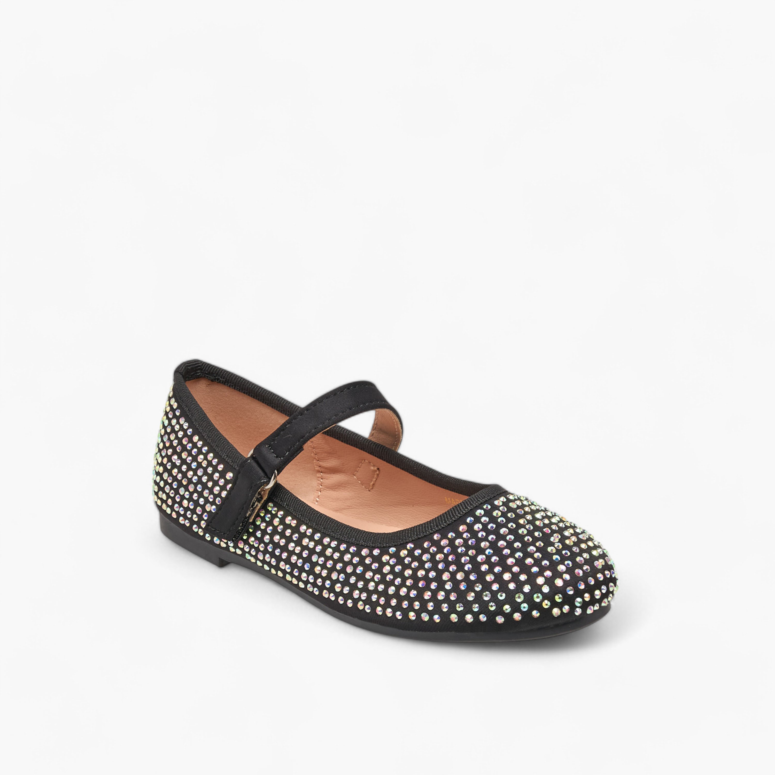 حذاء باليرينا مزين بالأحجار بشريط إغلاق لاصق من فلورا بيلا-girls-shoes-ballerinas-image-2