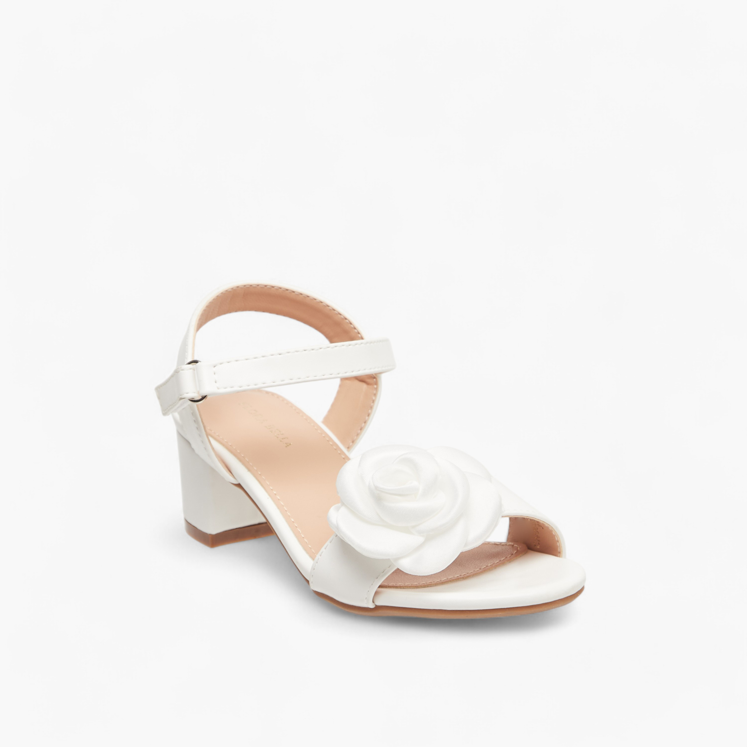 صندل بشريط إغلاق لاصق وزخرفة فيونكة من فلورا بيلا-girls-shoes-sandals-image-2