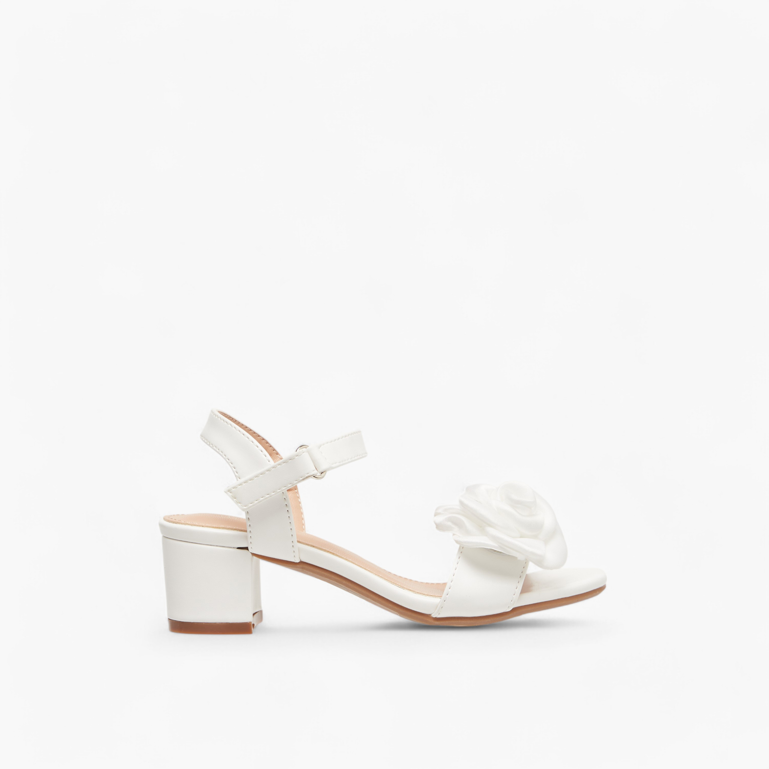 صندل بشريط إغلاق لاصق وزخرفة فيونكة من فلورا بيلا-girls-shoes-sandals-image-3
